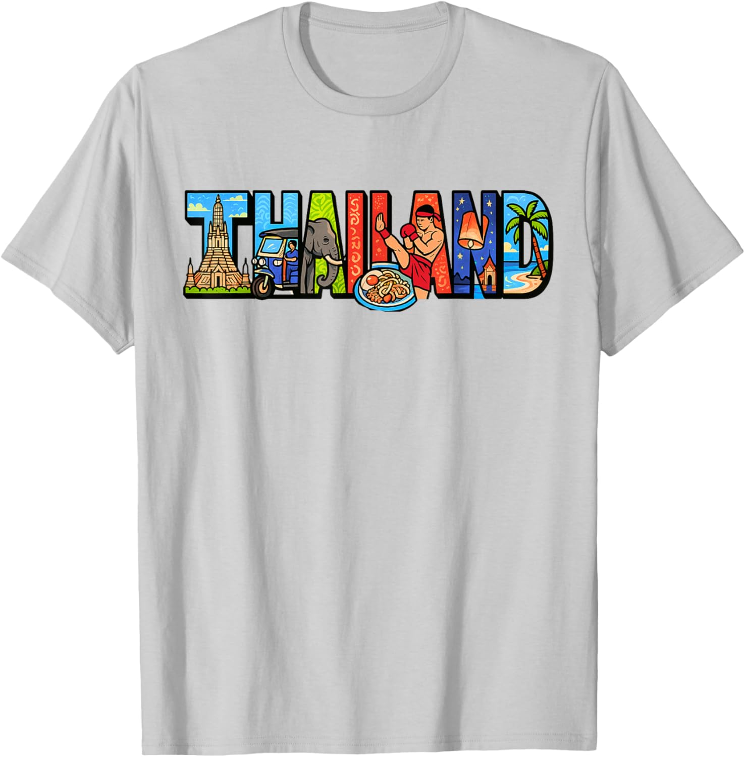 Thailand Souvenir T-Shirt for Thai Culture Lovers - Unique Travel Gift - 5