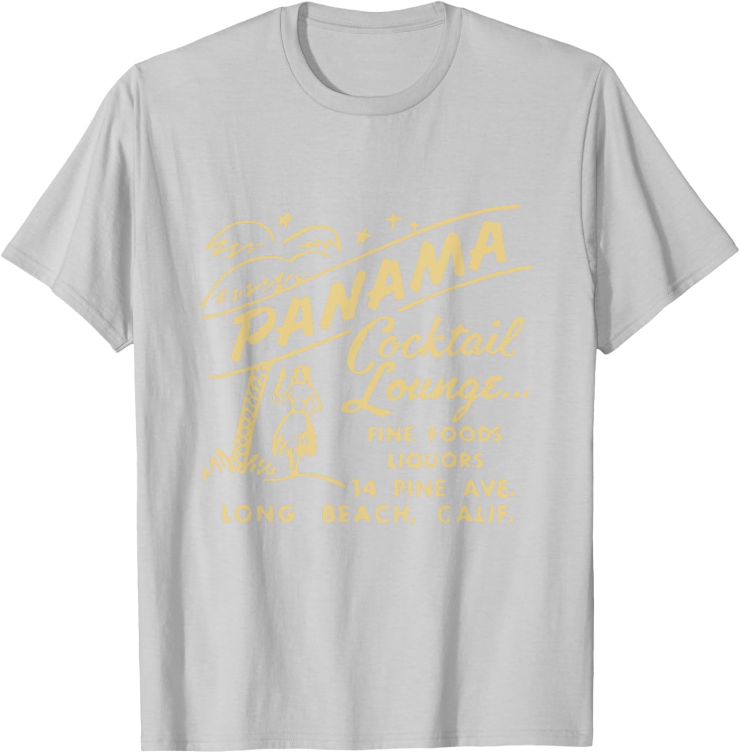 Panama Cocktail Lounge Unisex T-Shirt for Men and Women in Long Beach CA - 22