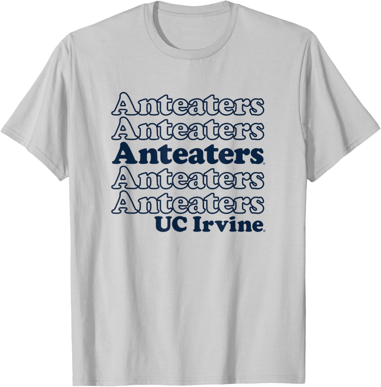 UC Irvine Anteaters Stacked Spirit T-Shirt for Sports Fans and Outdoors - 1