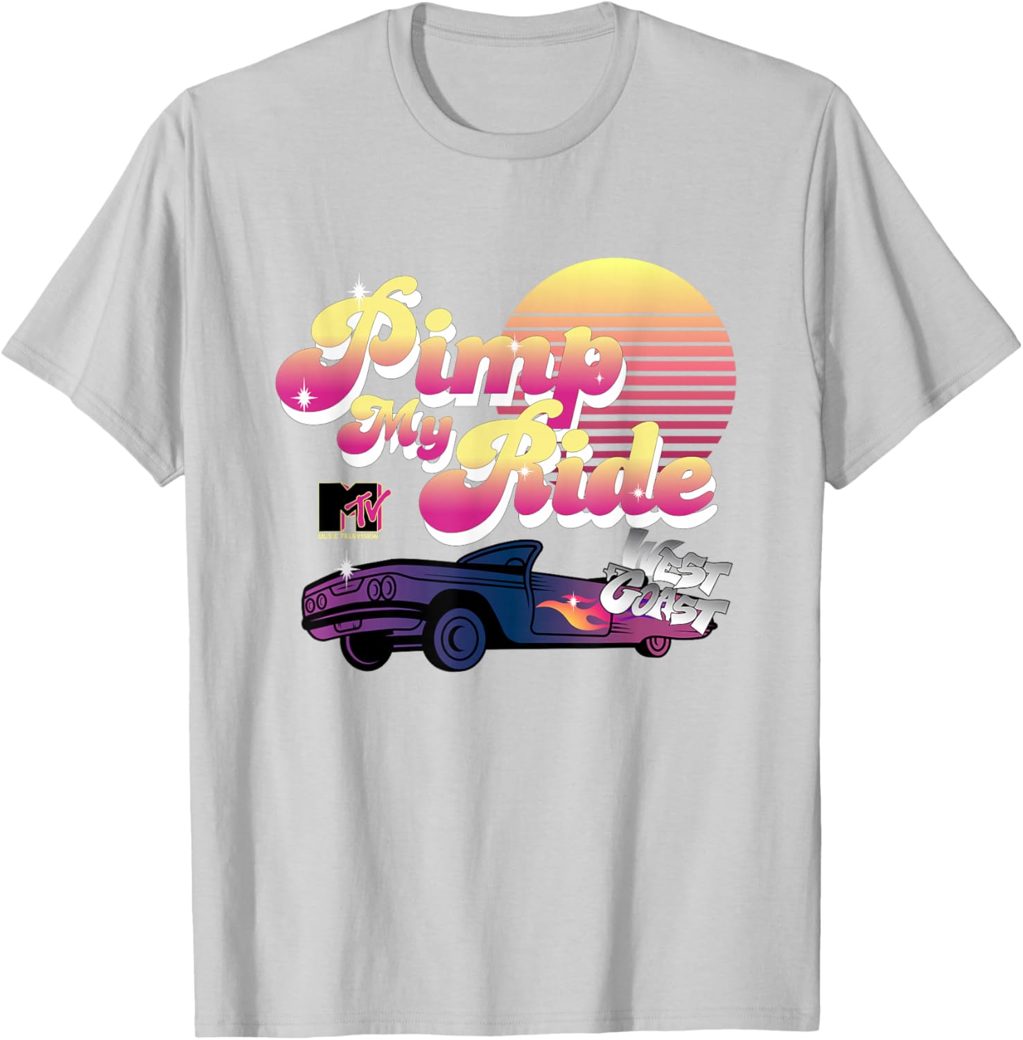 Retro MTV Pimp My Ride West Coast Sunset T-Shirt for Trendy Style - 9