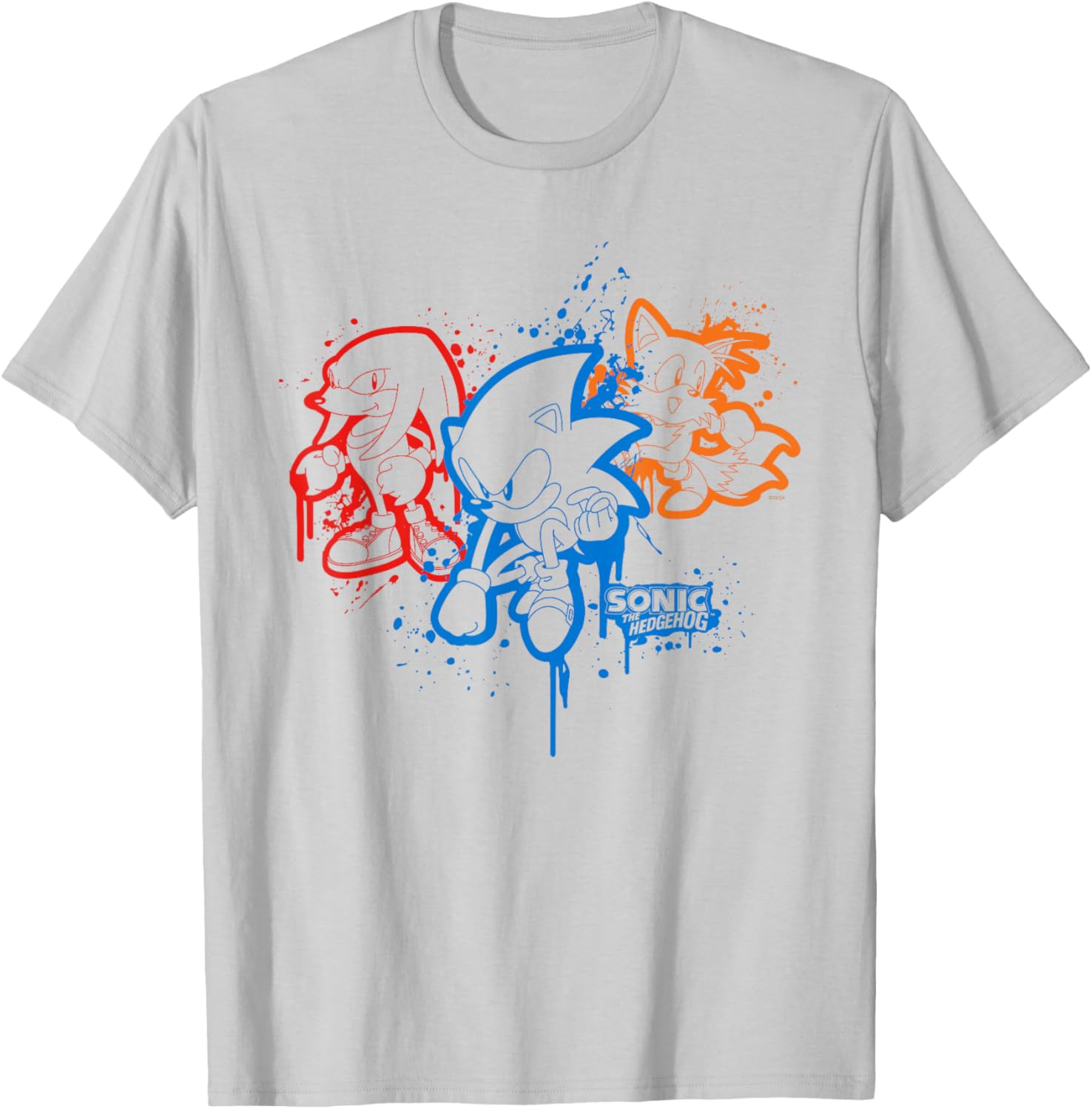 Sonic the Hedgehog Spray Paint T-Shirt Fun Graphic Tee for Fans - 5