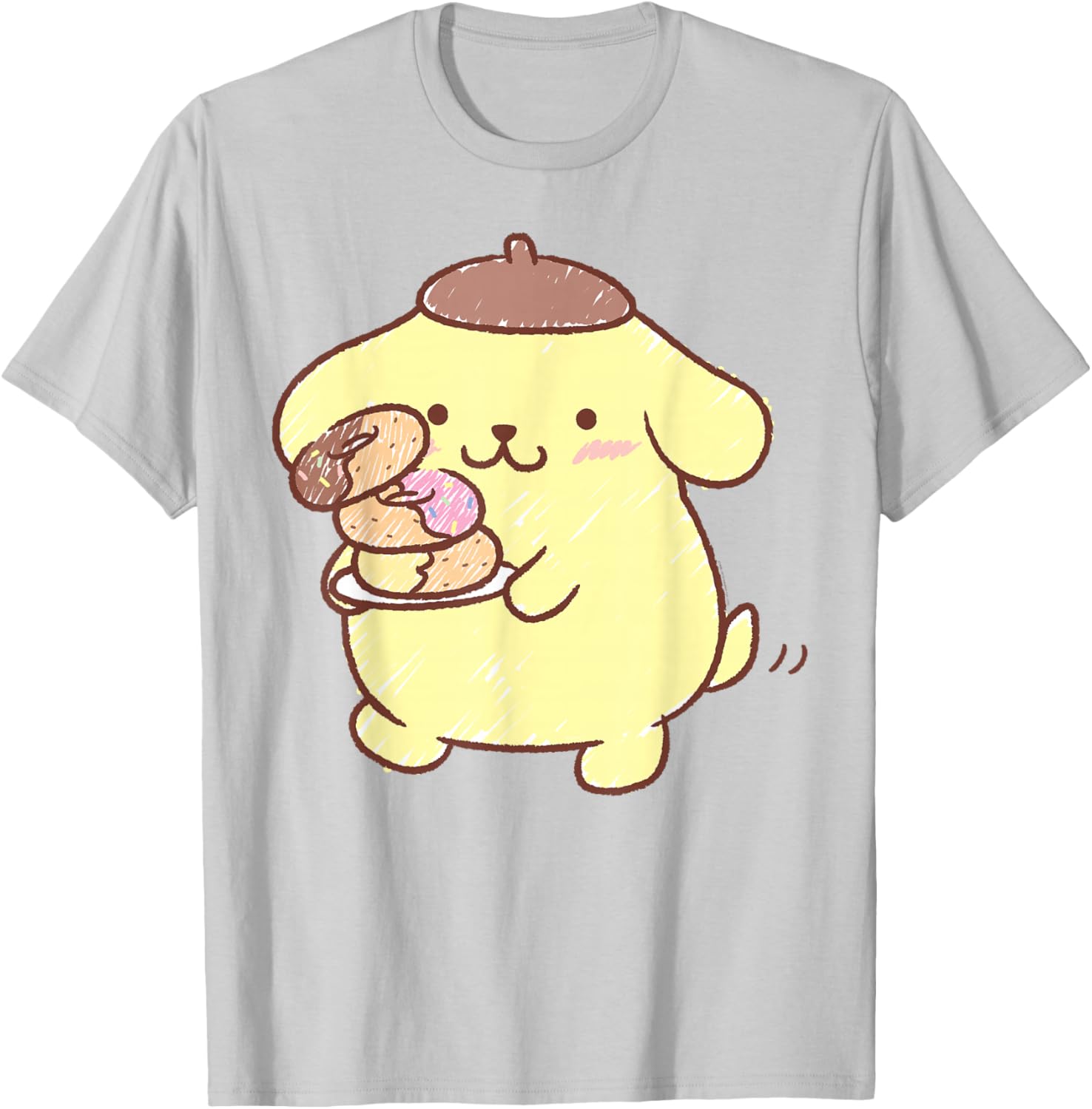 Pompompurin Donuts T-Shirt Cute & Comfy Clothing for Fans - 1