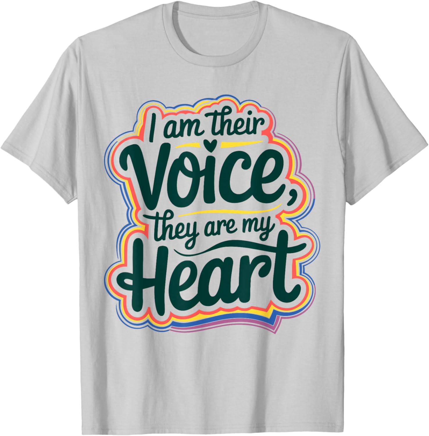 I Am Their Voice They Are My Heart Special Ed Teacher T-Shirt Gift - 1