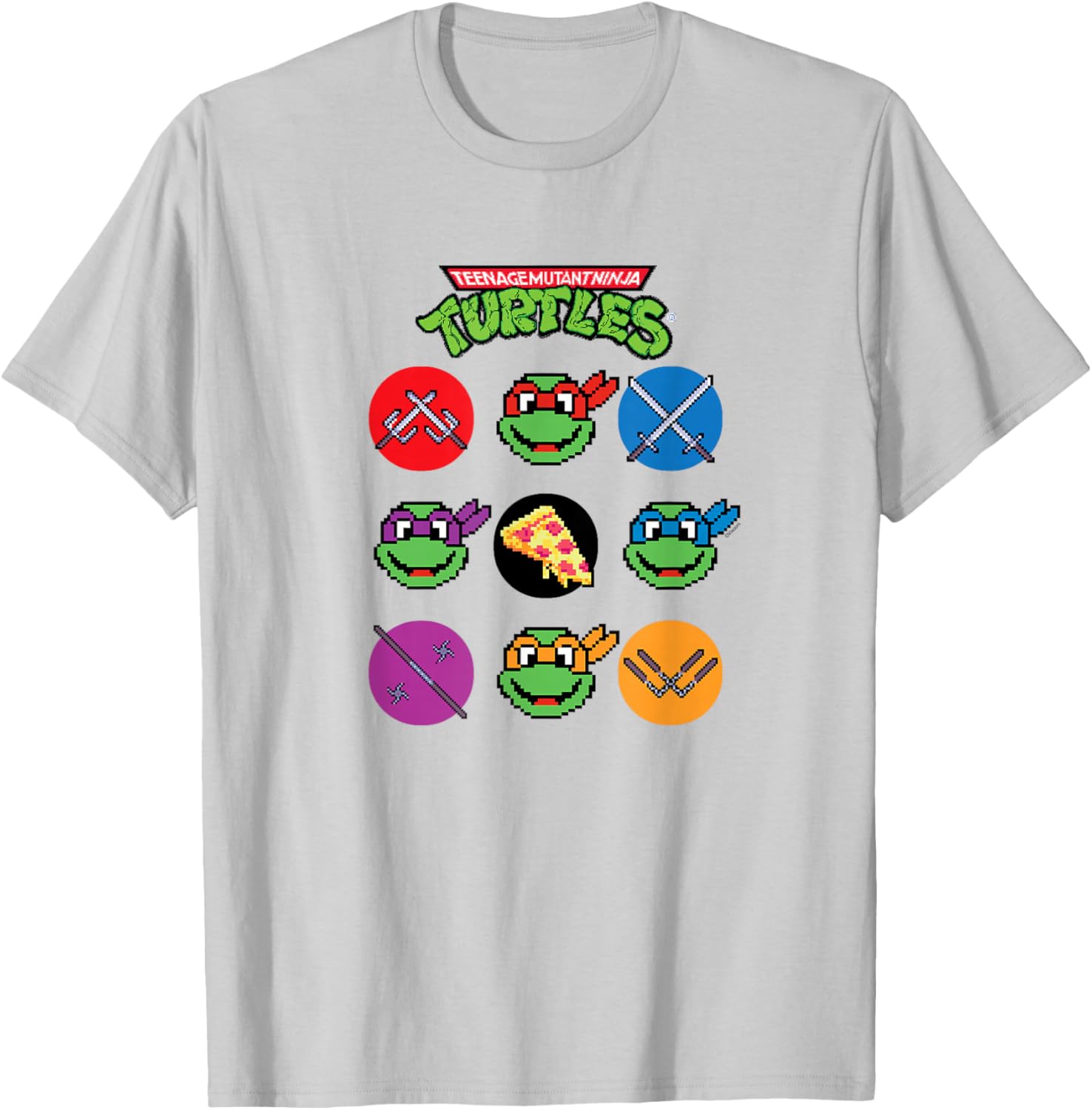 Teenage Mutant Ninja Turtles Grid Tee Stylish Youth Shirt for Fans - 13