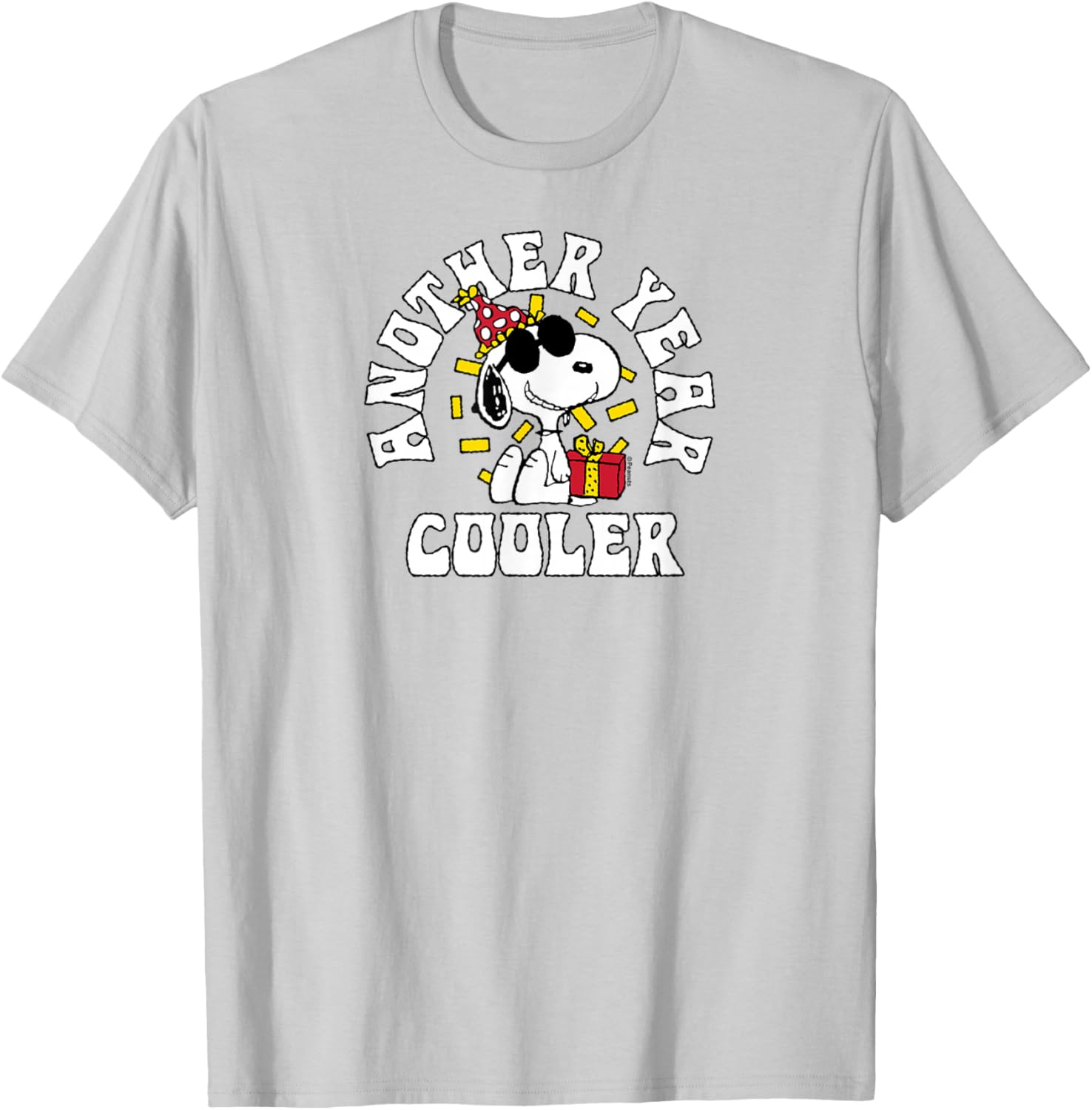Snoopy Birthday Another Year Cooler T-Shirt for Fun Peanuts Fans - 7