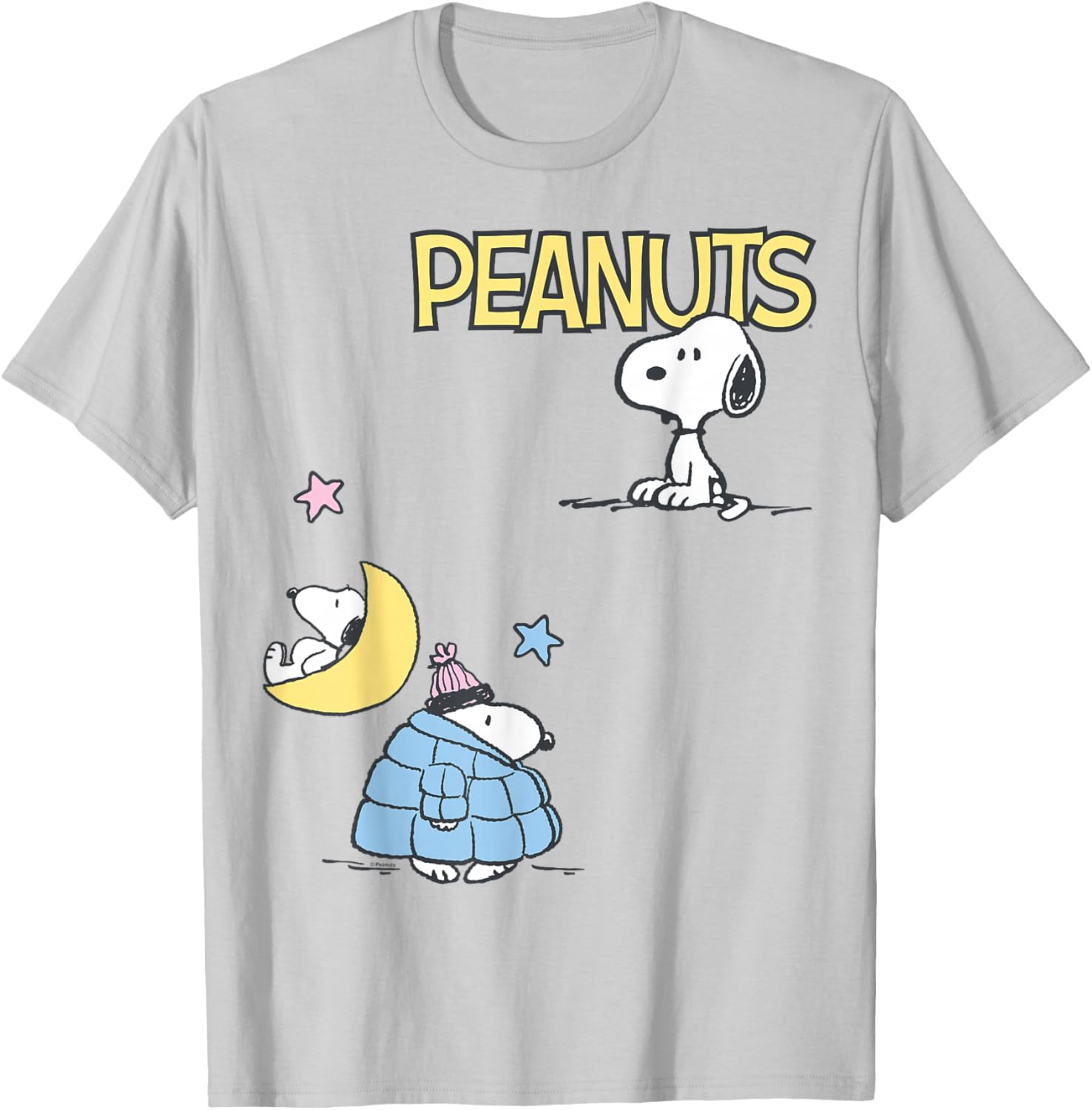 Snoopy Patchwork Puffer Jacket T-Shirt for Fun Fashion Lovers - 4