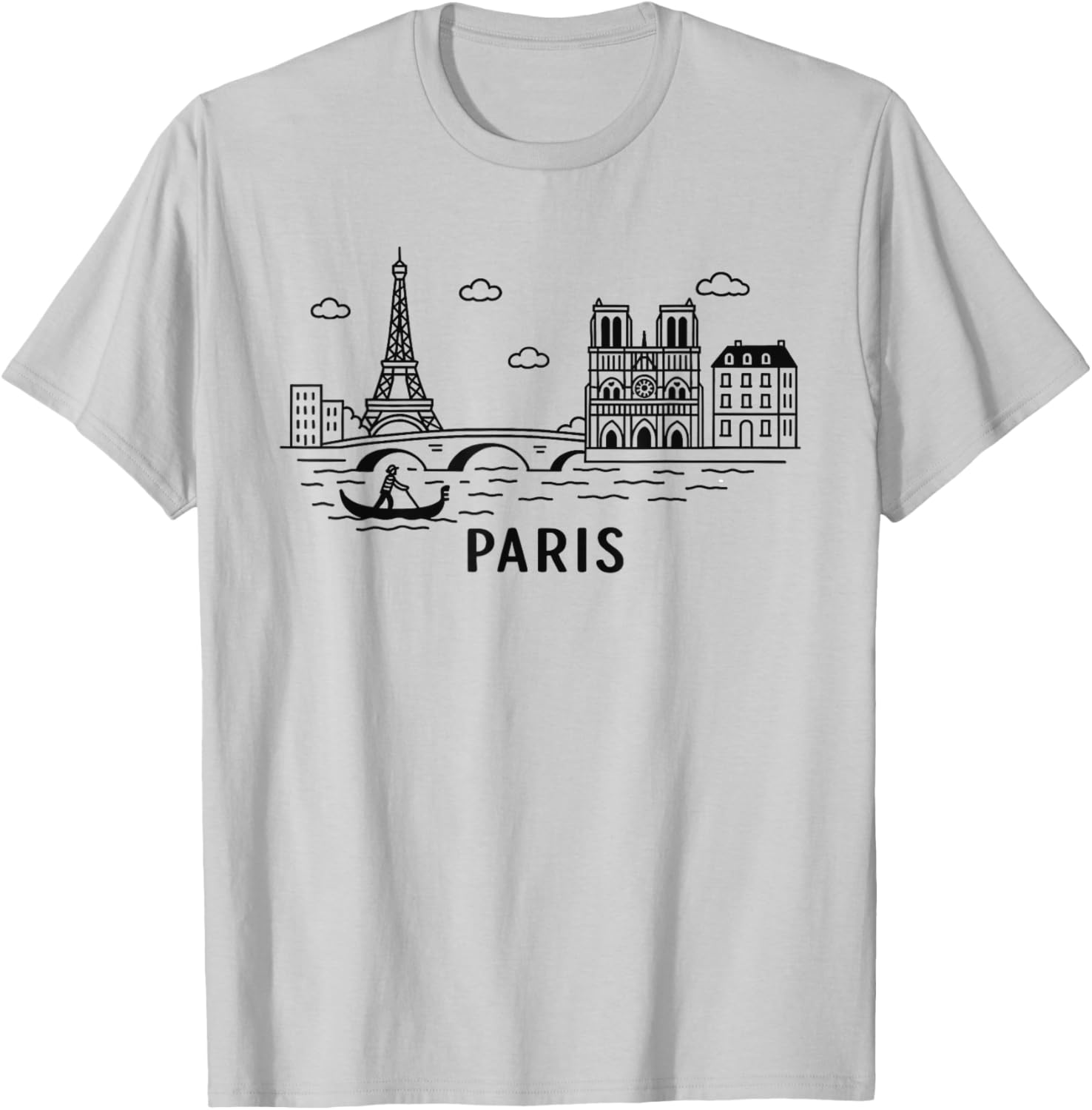 Paris Skyline Eiffel Tower T-Shirt France Souvenir Gift for Travelers - 6