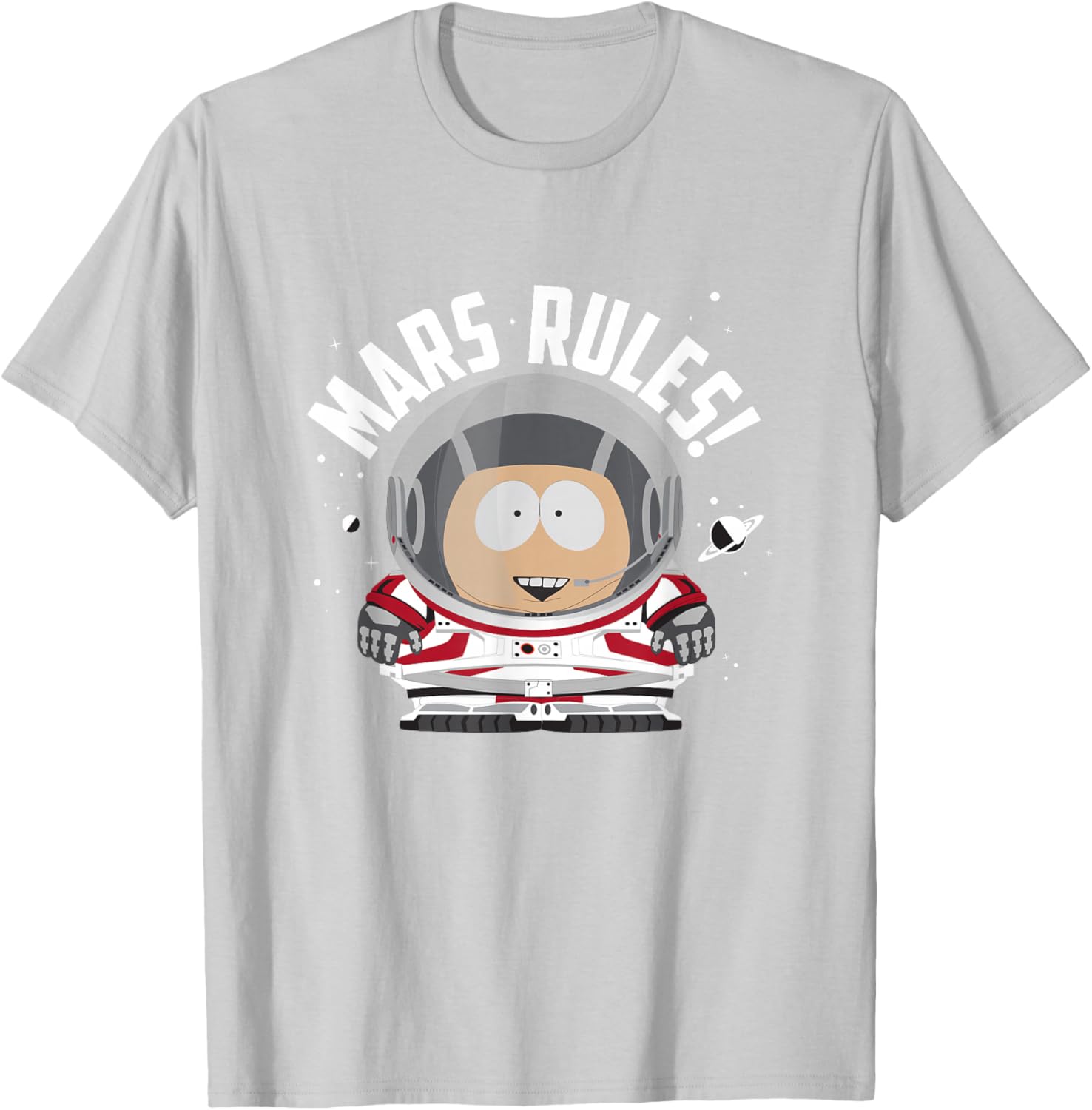 South Park Cartman Astronaut Mars Rules T-Shirt for Fun Casual Wear - 2