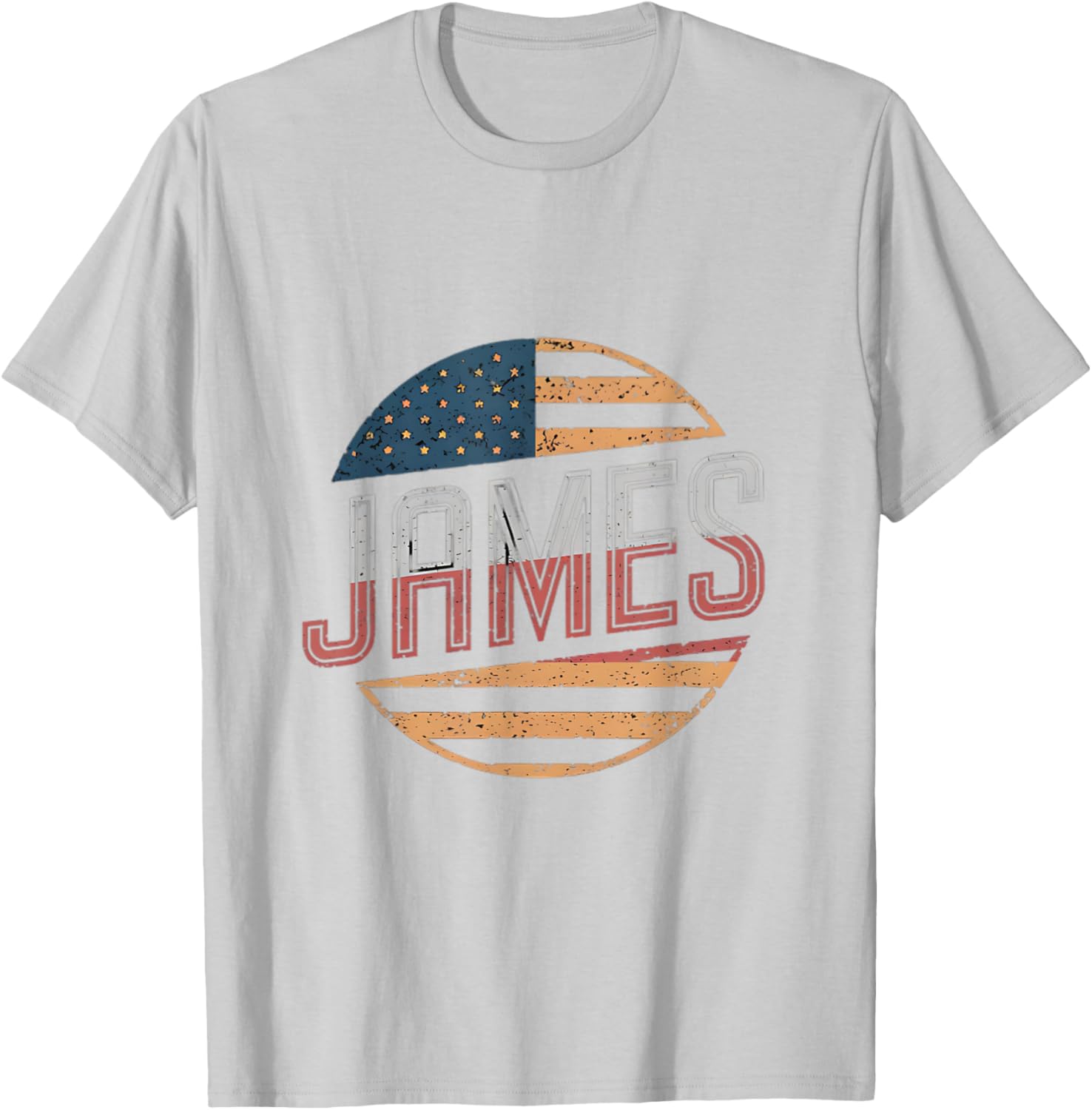 Personalized JAMES USA Flag T-Shirt for Patriotic Style and Comfort - 9