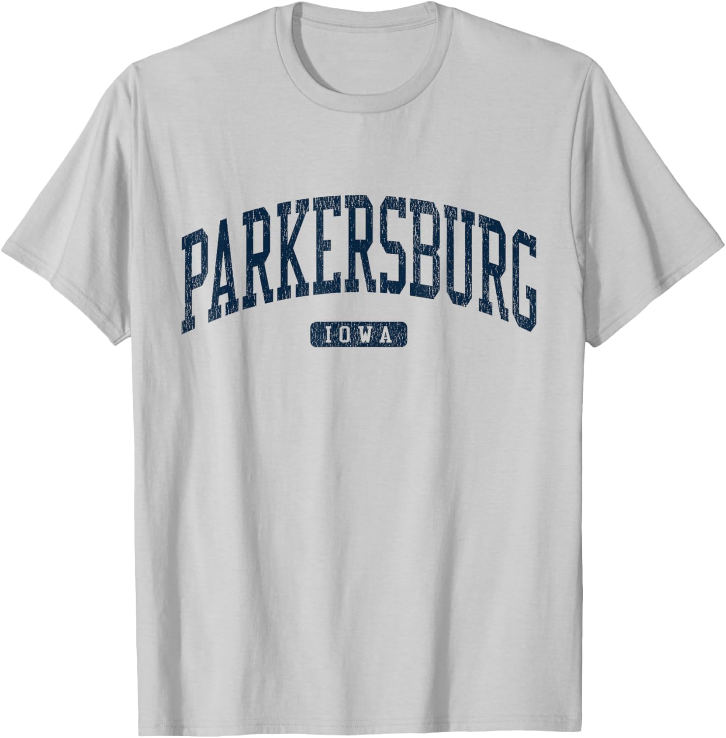 Stylish Blue Parkersburg Iowa College T-Shirt for Students and Alumni - 10
