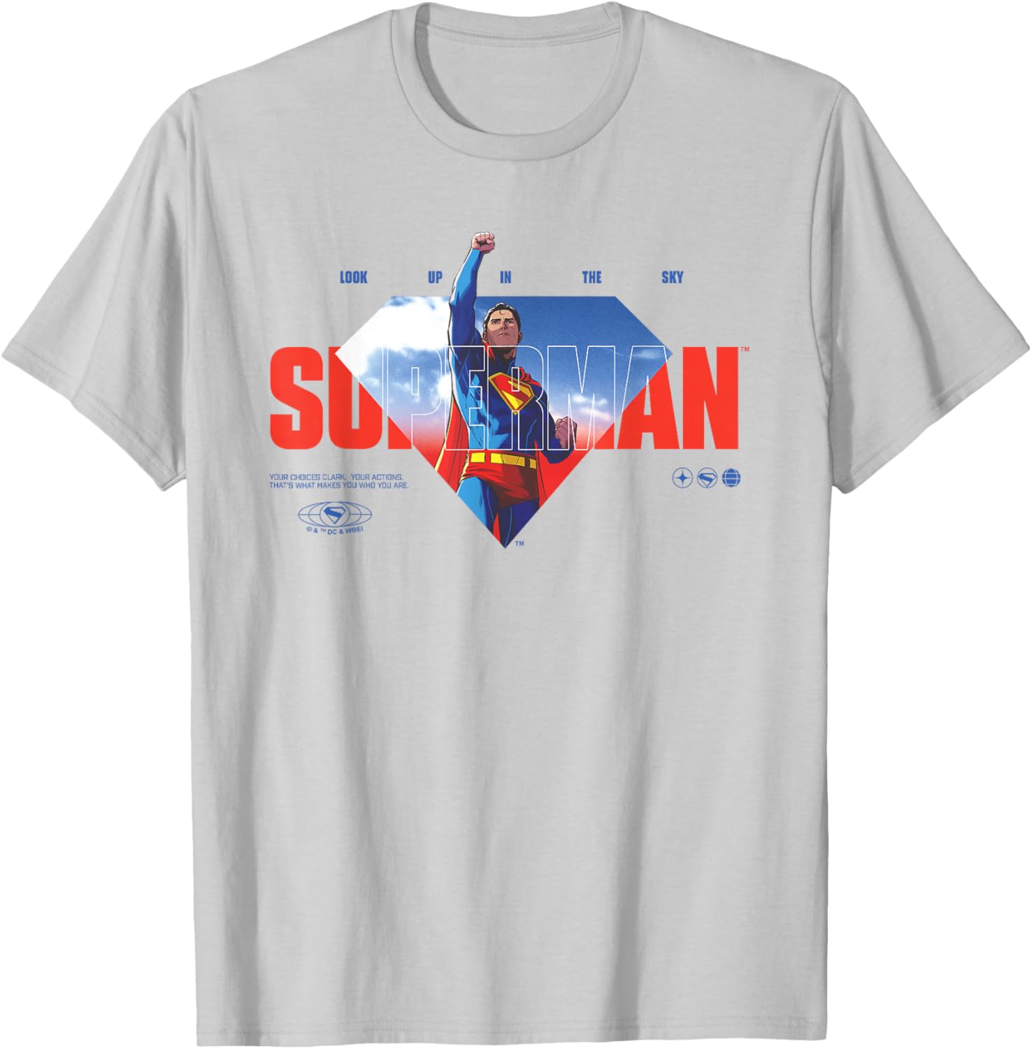 Superman Up In The Sky T-Shirt for Fans - Stylish Apparel for All - 5