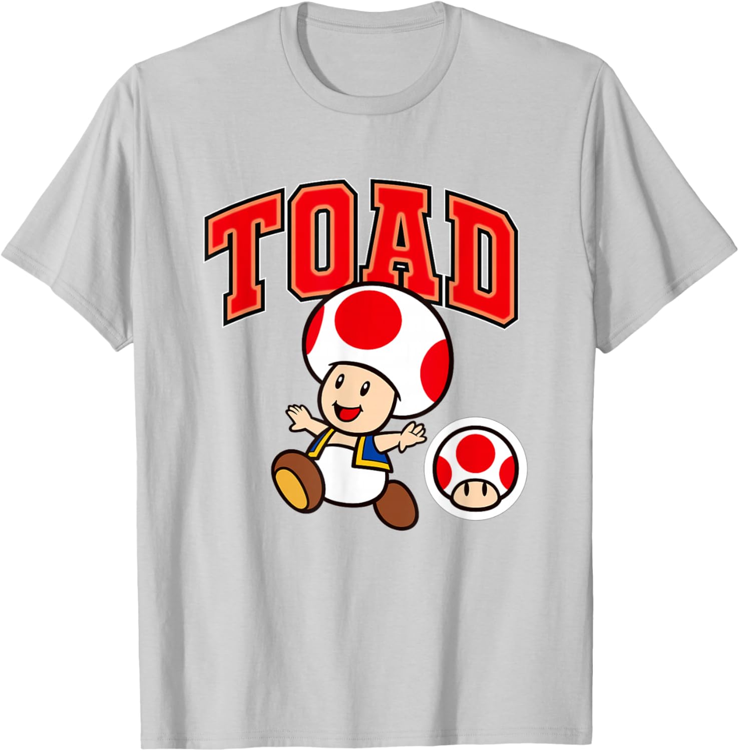 Super Mario Toad Collegiate Style T-Shirt for Fun Gaming Fashion - 18