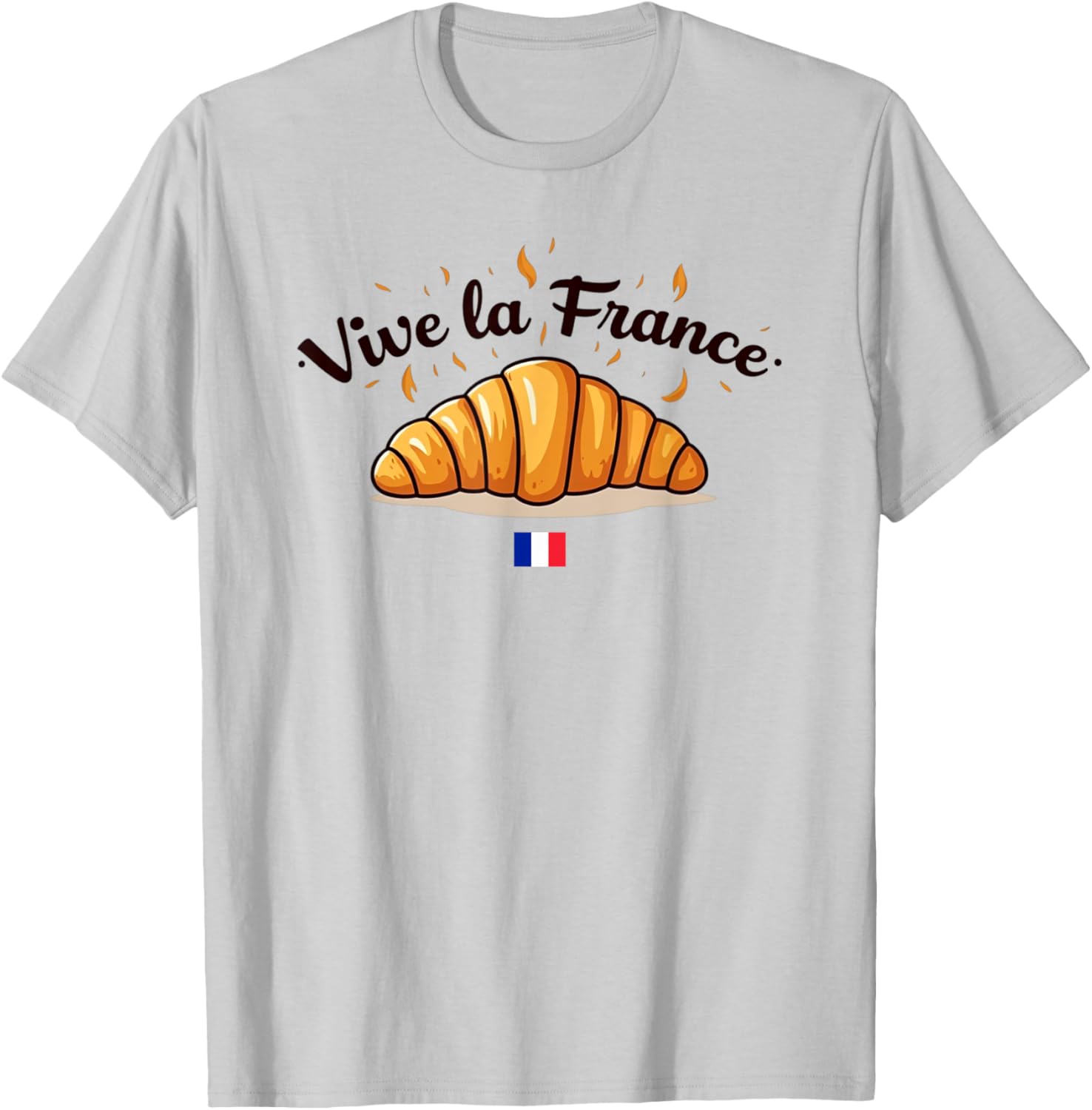 Retro Vintage Eiffel Tower T-Shirt Paris Croissant Design for Lovers - 6