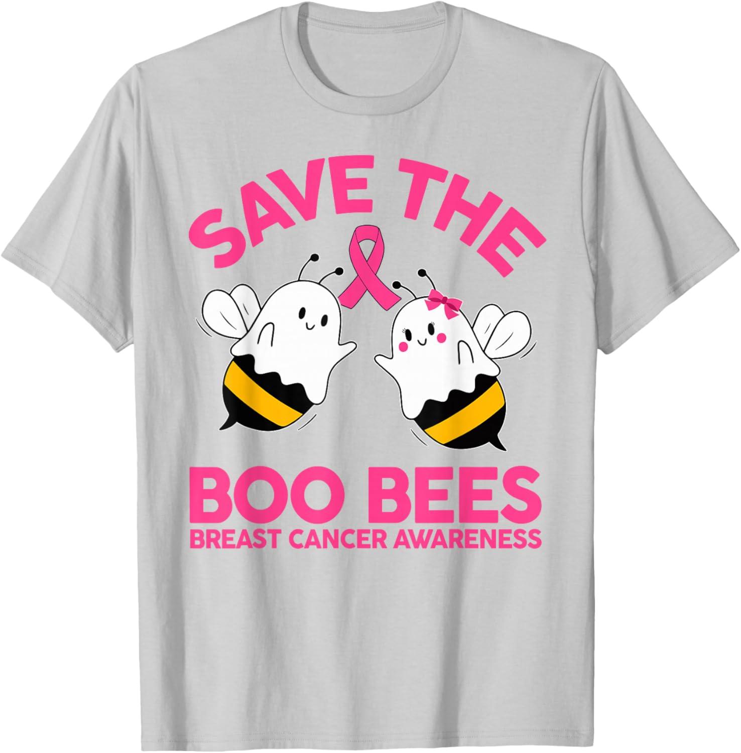 Save The Boobees Breast Cancer Halloween T-Shirt for Women - 26