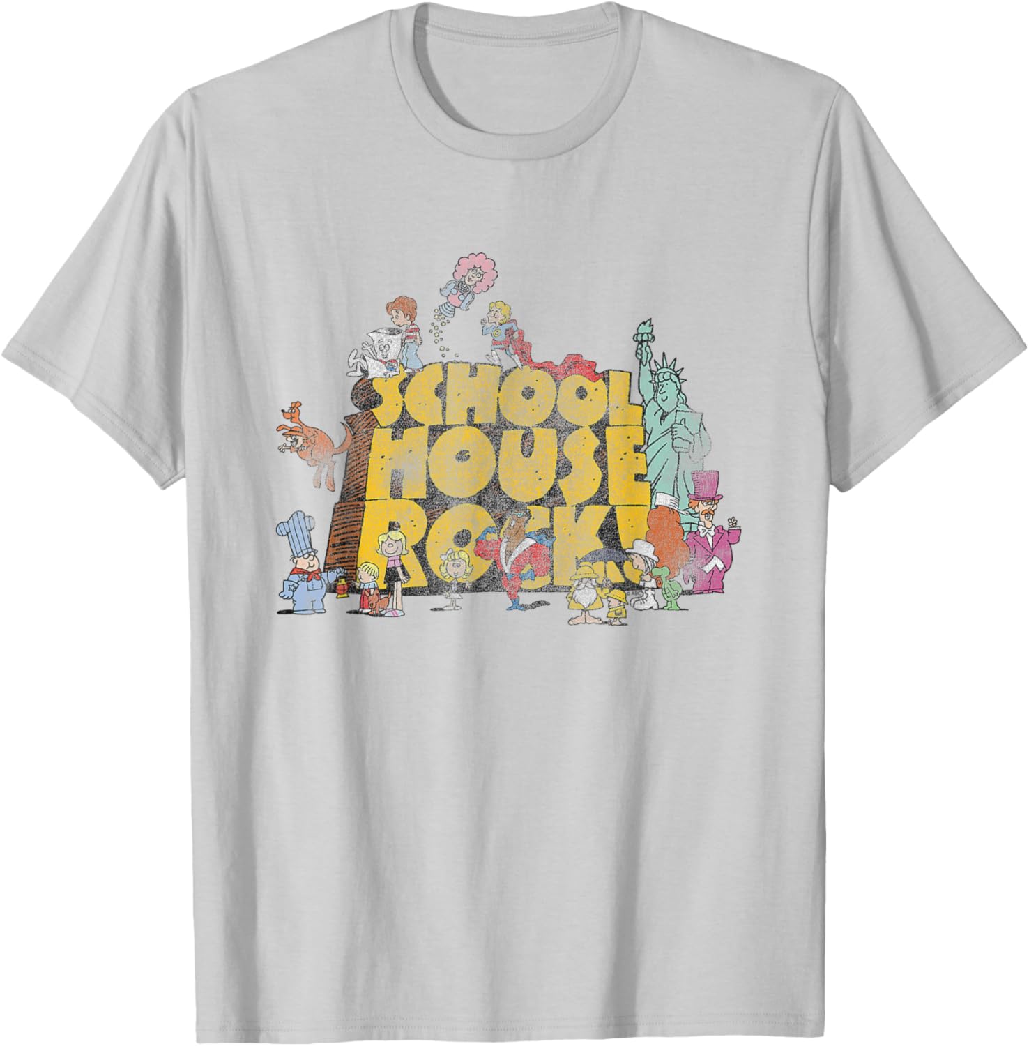 Ripple Junction Schoolhouse Rock Classic Cartoon Logo T-Shirt for Fans - 3