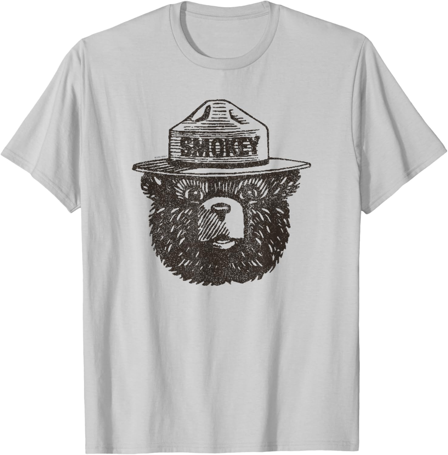 Smokey Bear Portrait T-Shirt for Nature Lovers and Wildlife Fans - 3