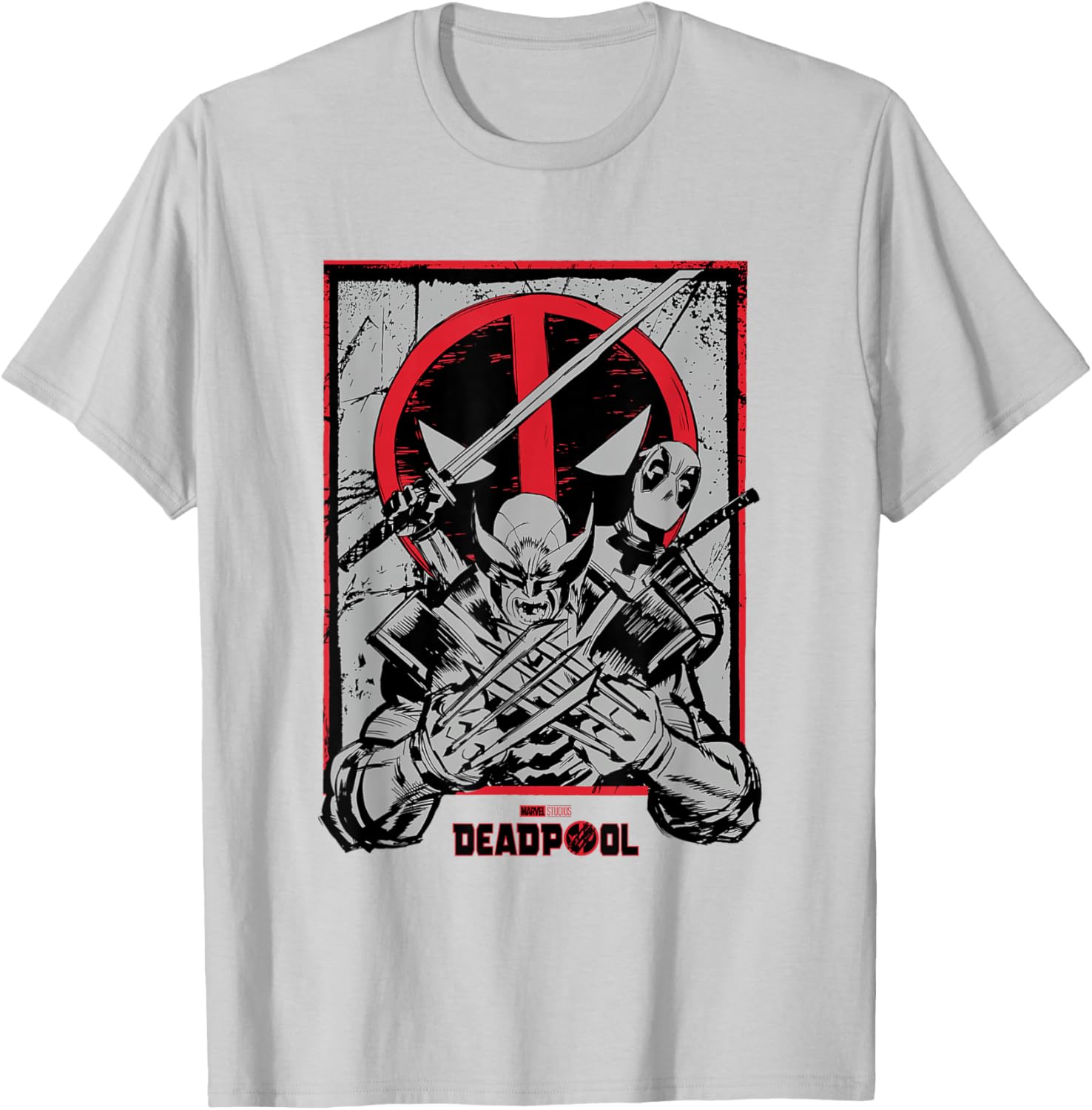 Vintage Deadpool and Wolverine Comic Art T-Shirt for Marvel Fans - 2