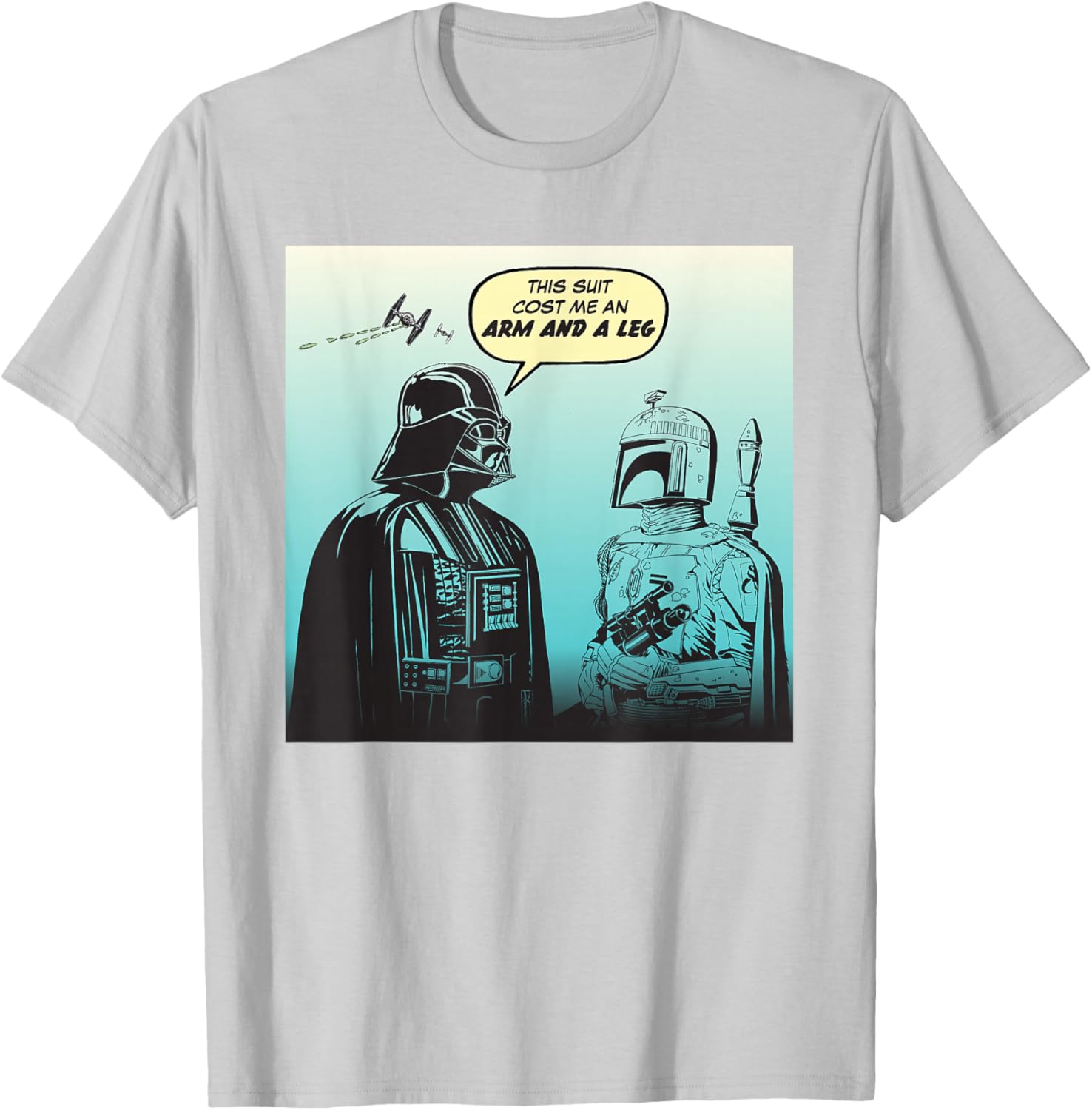 Star Wars Funny Darth Vader and Boba Fett Comic T-Shirt for Fans - 25
