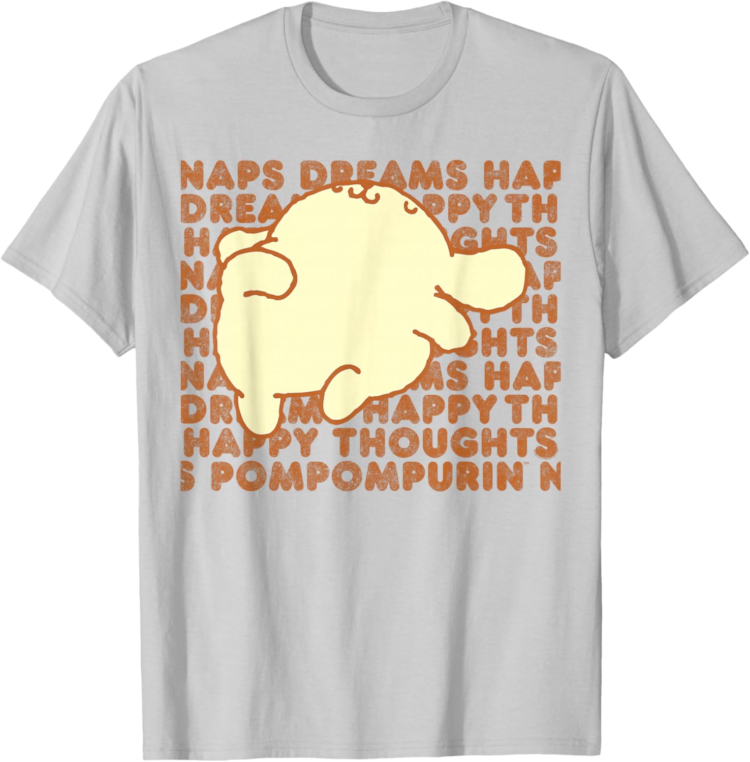 Pompompurin Happy Thoughts Nap Time T-Shirt for Cozy Relaxation - 2