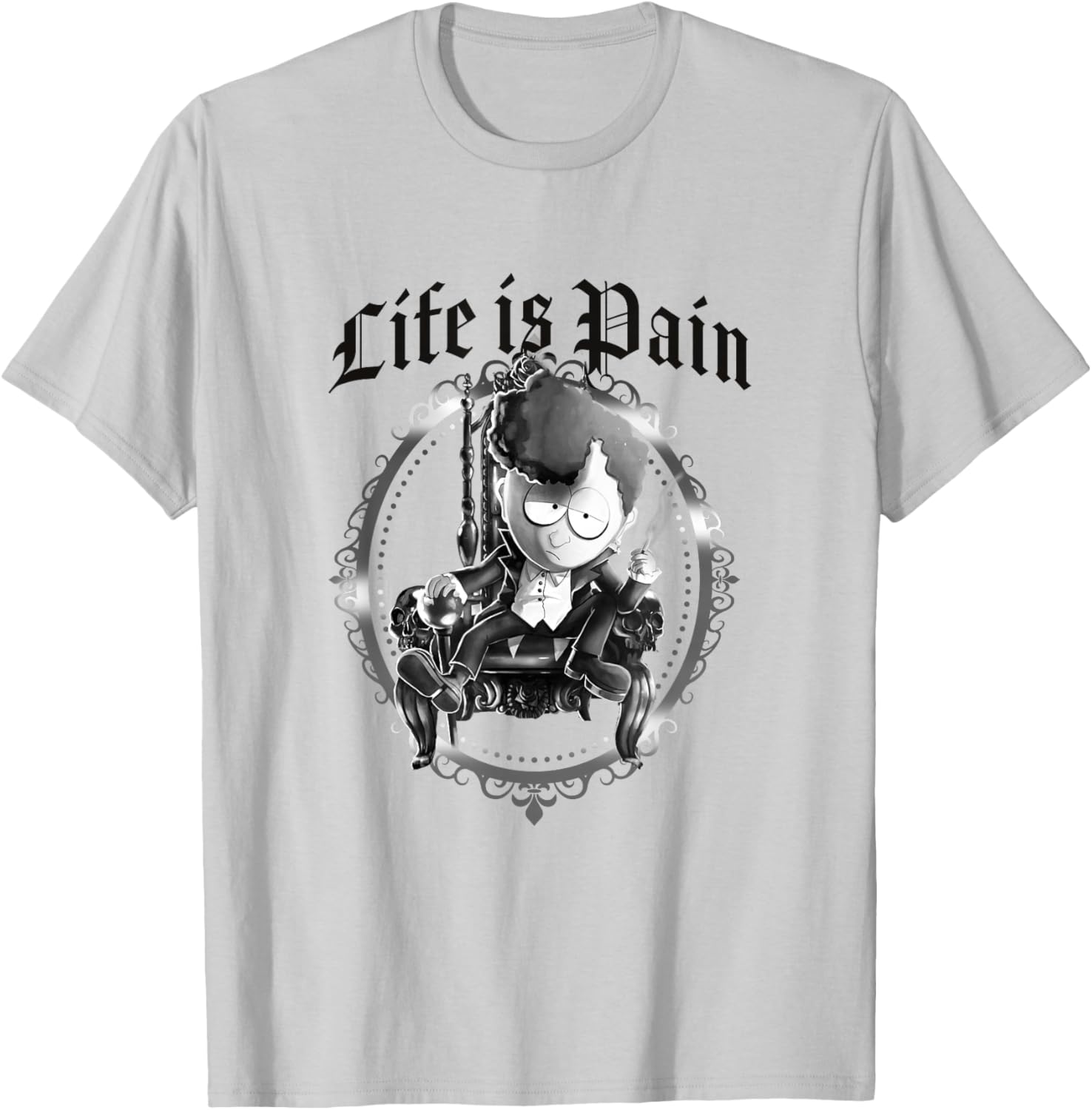 South Park Goth Kid Michael Life Is Pain Graphic T-Shirt for Fans - 5