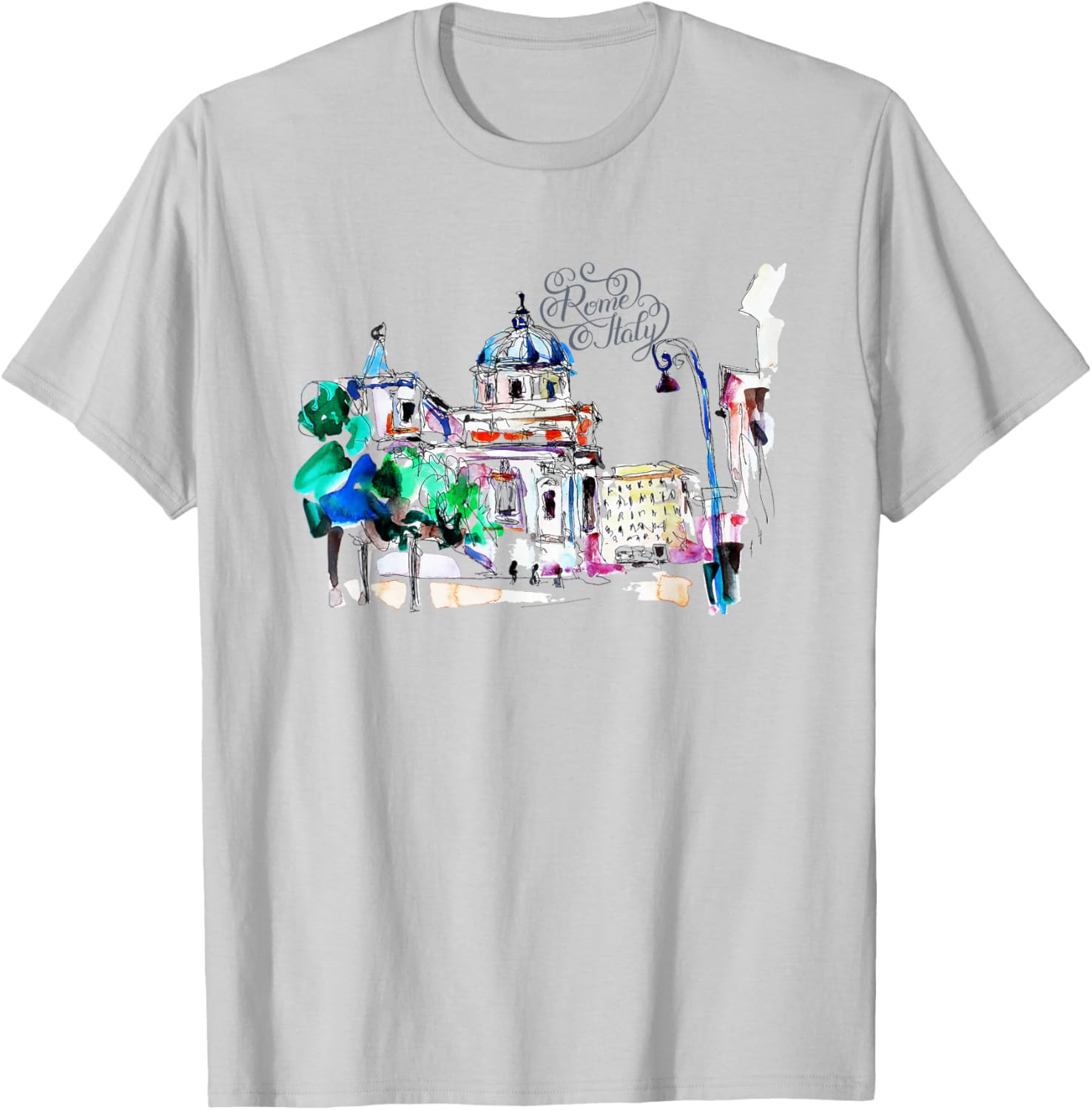 Retro Vintage Rome Italy Souvenir T-Shirt for Travelers and Tourists - 1