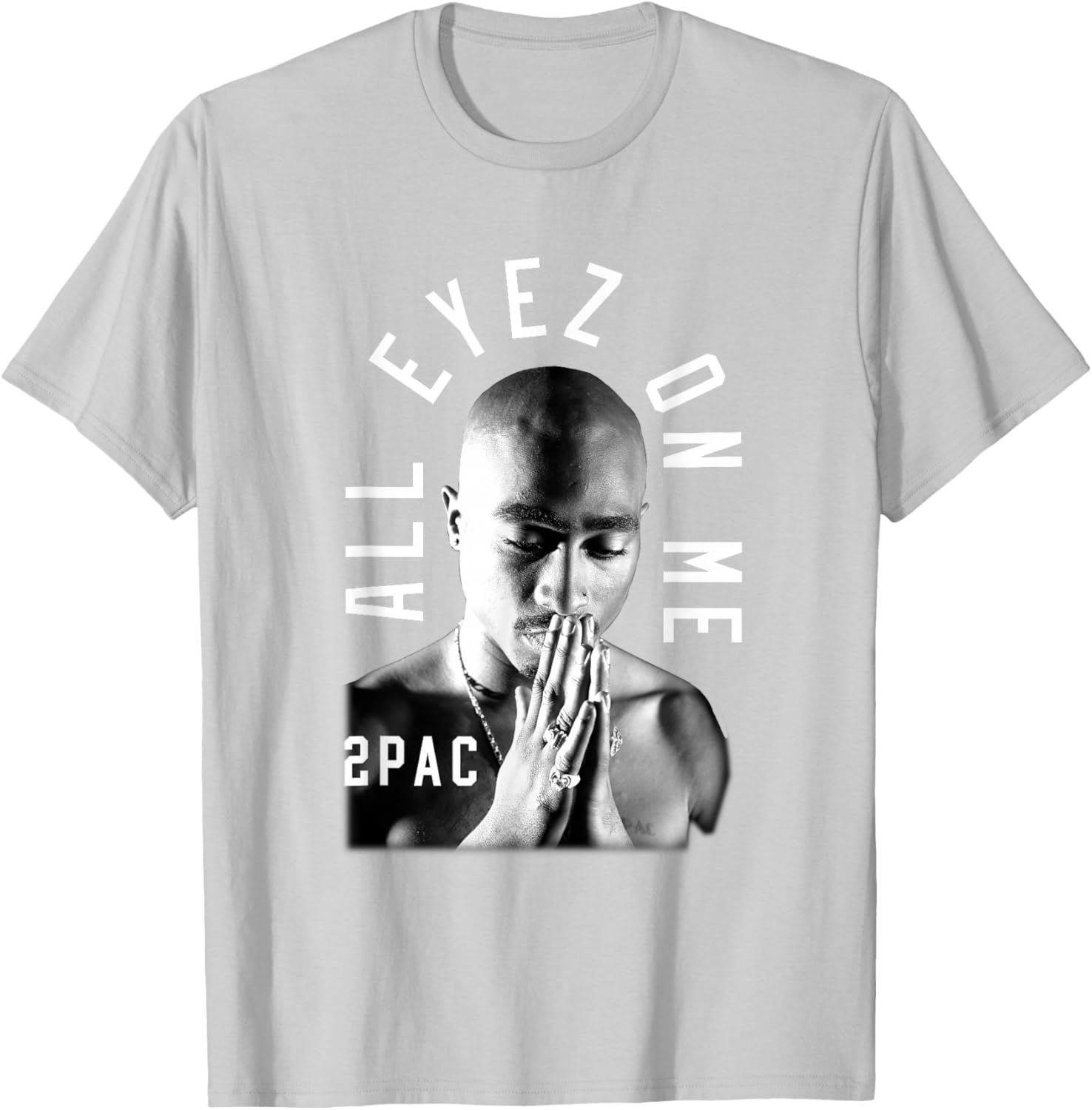 Tupac Shakur Classic Fit T-Shirt - Black Cotton Polyester Short Sleeve - 5