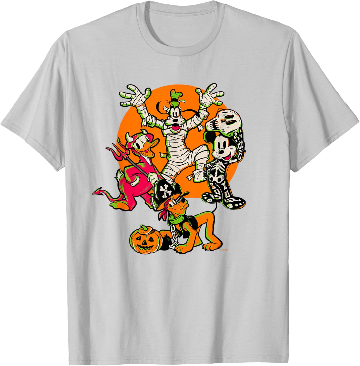 Disney 100 Mickey, Donald, Goofy & Pluto Halloween Costume T-Shirt - 11
