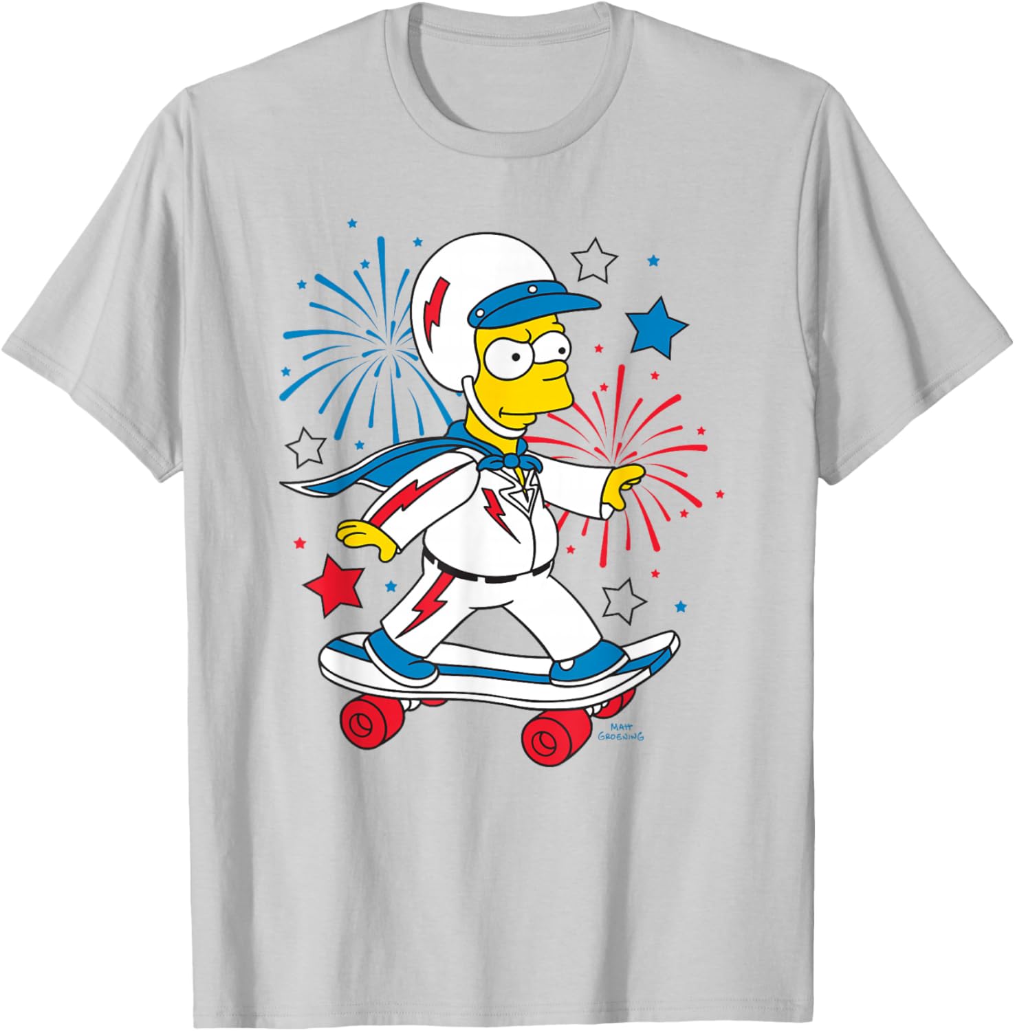 The Simpsons Bart American Stunt Performer 4th Of July T-Shirt - 2