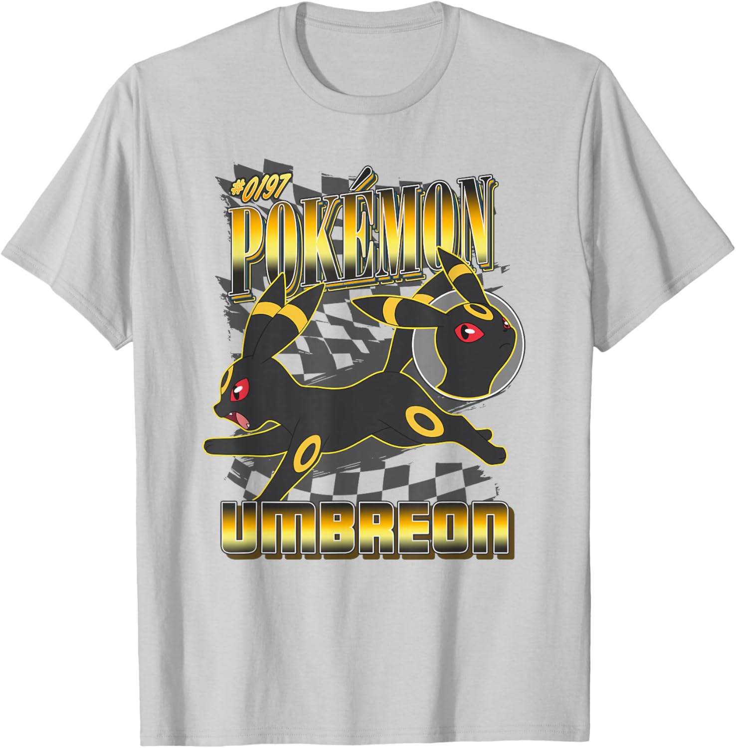 Pokémon 0197 Umbreon Racing Style Poster T-Shirt for Fans and Collectors - 14