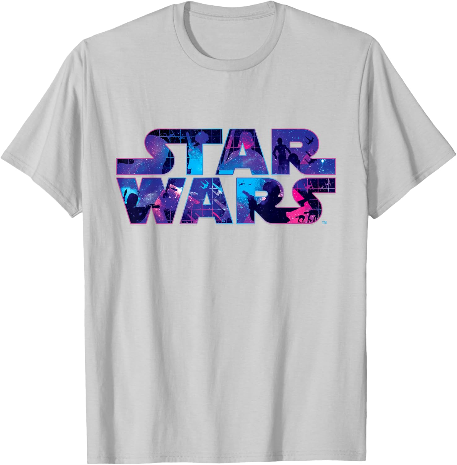 Retro 90s Star Wars Logo Galaxy T-Shirt for Fans of Classic Sci-Fi - 7