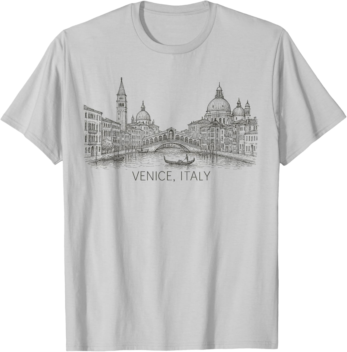 Vintage Venice Italy Art Souvenir T-Shirt for Travelers and Tourists - 3