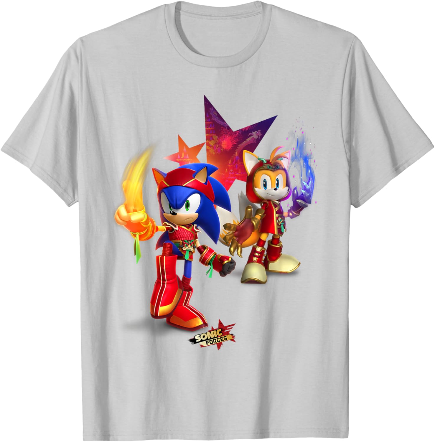 Sonic Forces Dragonfire Sonic and Dragonclaw Tails T-Shirt for Fans - 28
