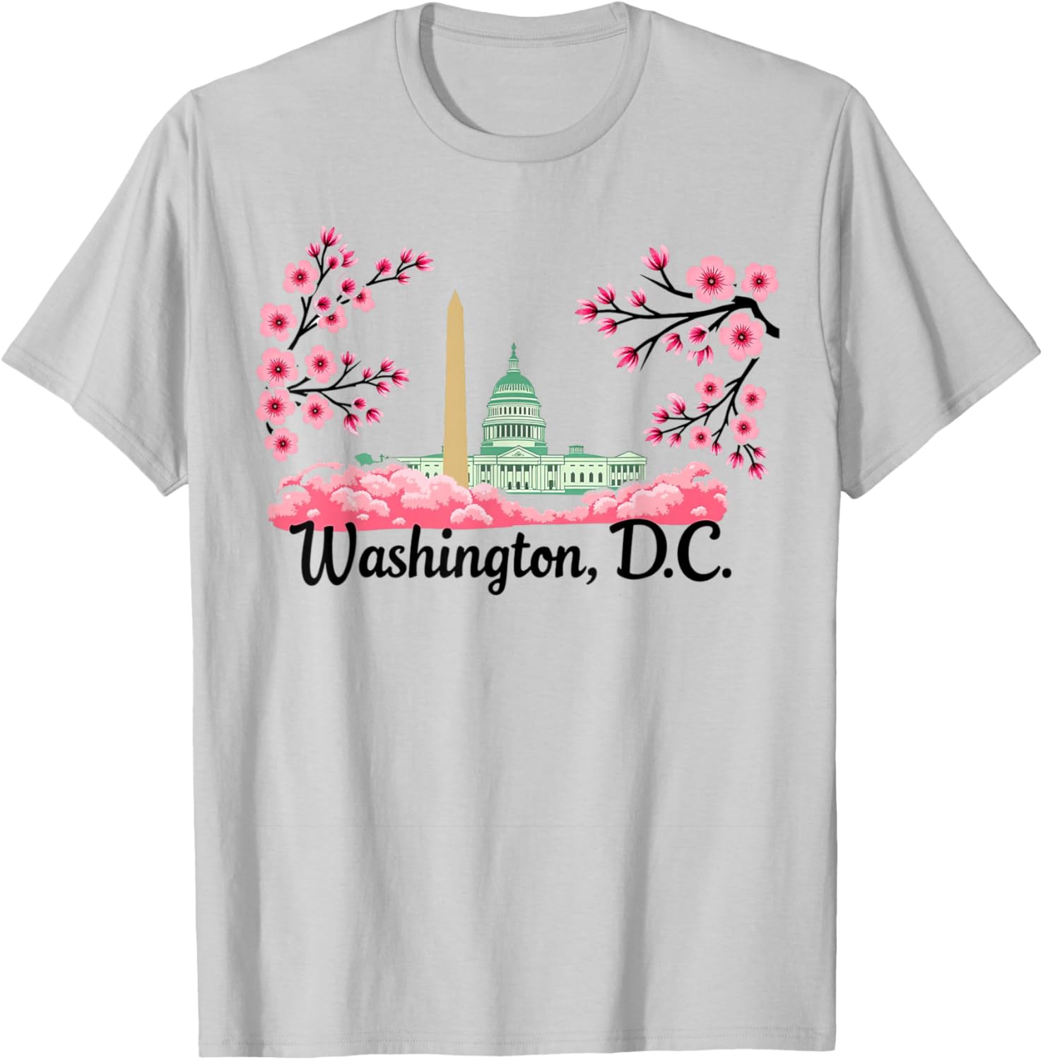 Washington DC Cherry Blossoms T-Shirt Perfect Souvenir Gift for All - 4