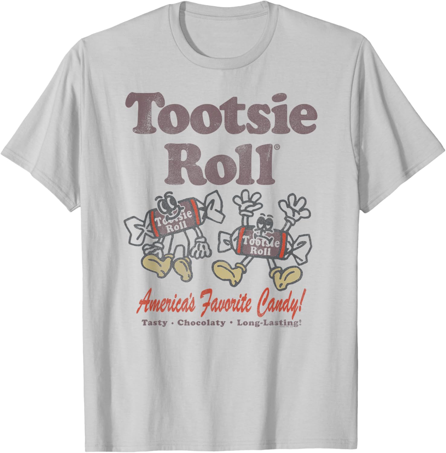 Tootsie Roll Illustrative Candy T-Shirt for Sweet Lovers and Fans - 2