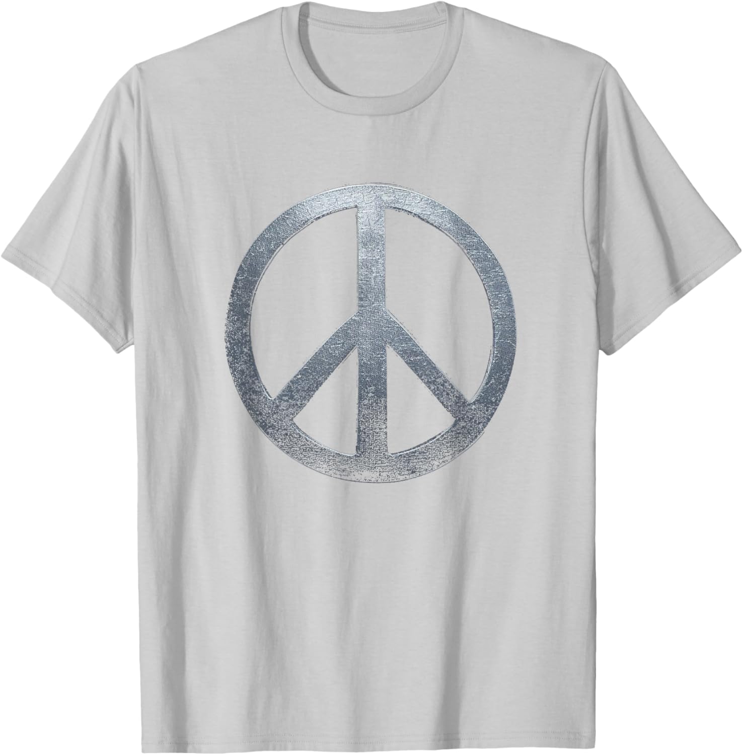 Weathered Stone Peace Sign T-Shirt for Comfortable, Stylish Everyday Wear - 5