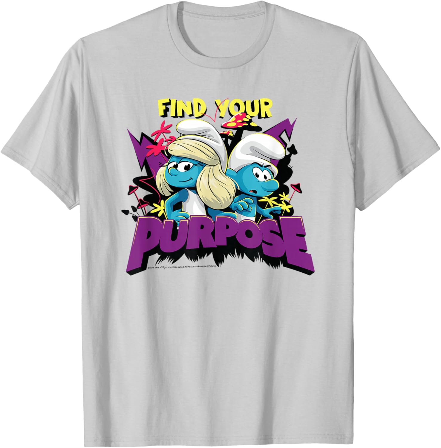 Smurfs Movie Find Your Purpose Nature Duo T-Shirt for Adventurers - 7