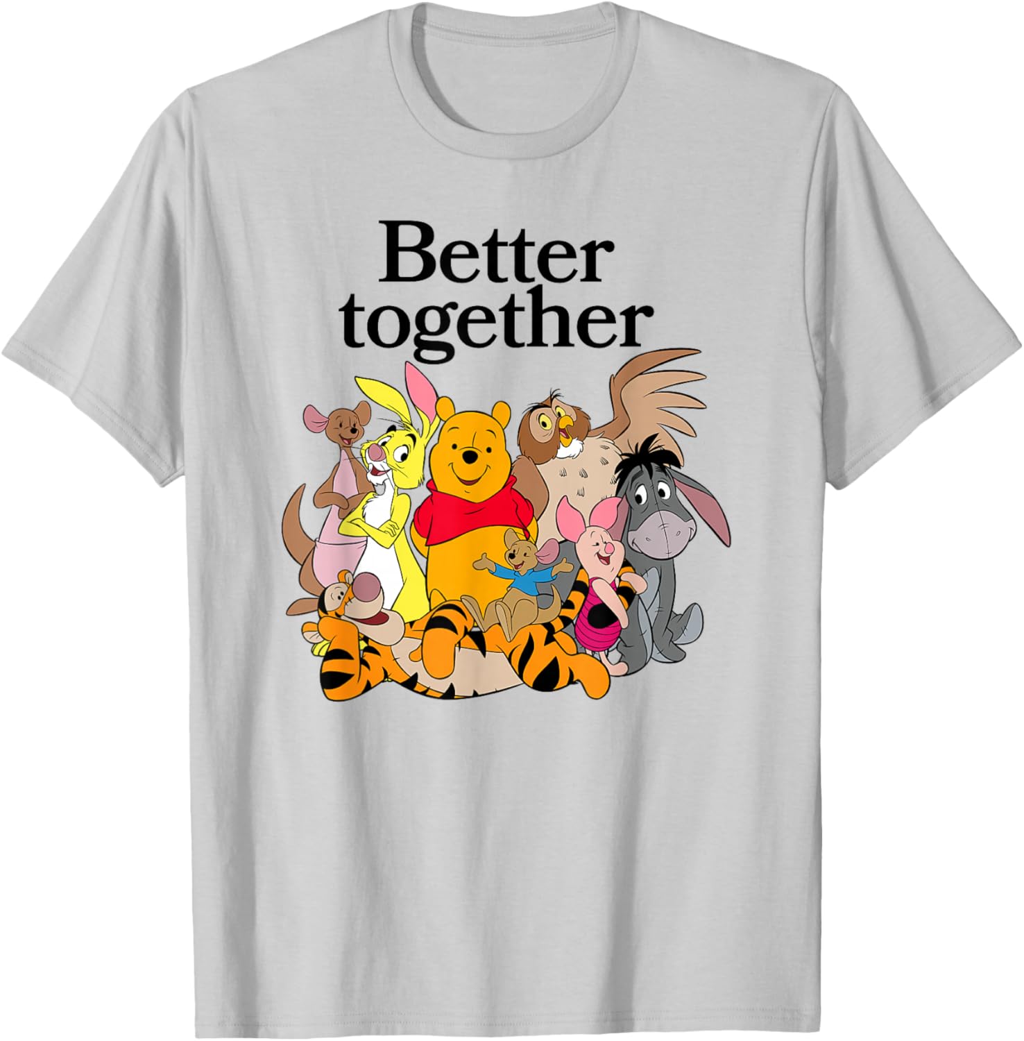 Winnie the Pooh Better Together Friends Group Shot T-Shirt for Fans - 11