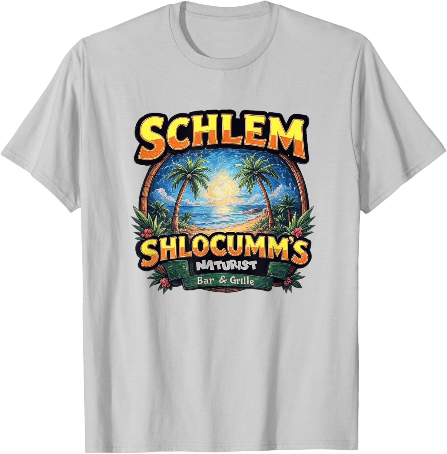 Schlem Shlocumm Naturist Bar & Gille T-Shirt for Casual Comfort - 2