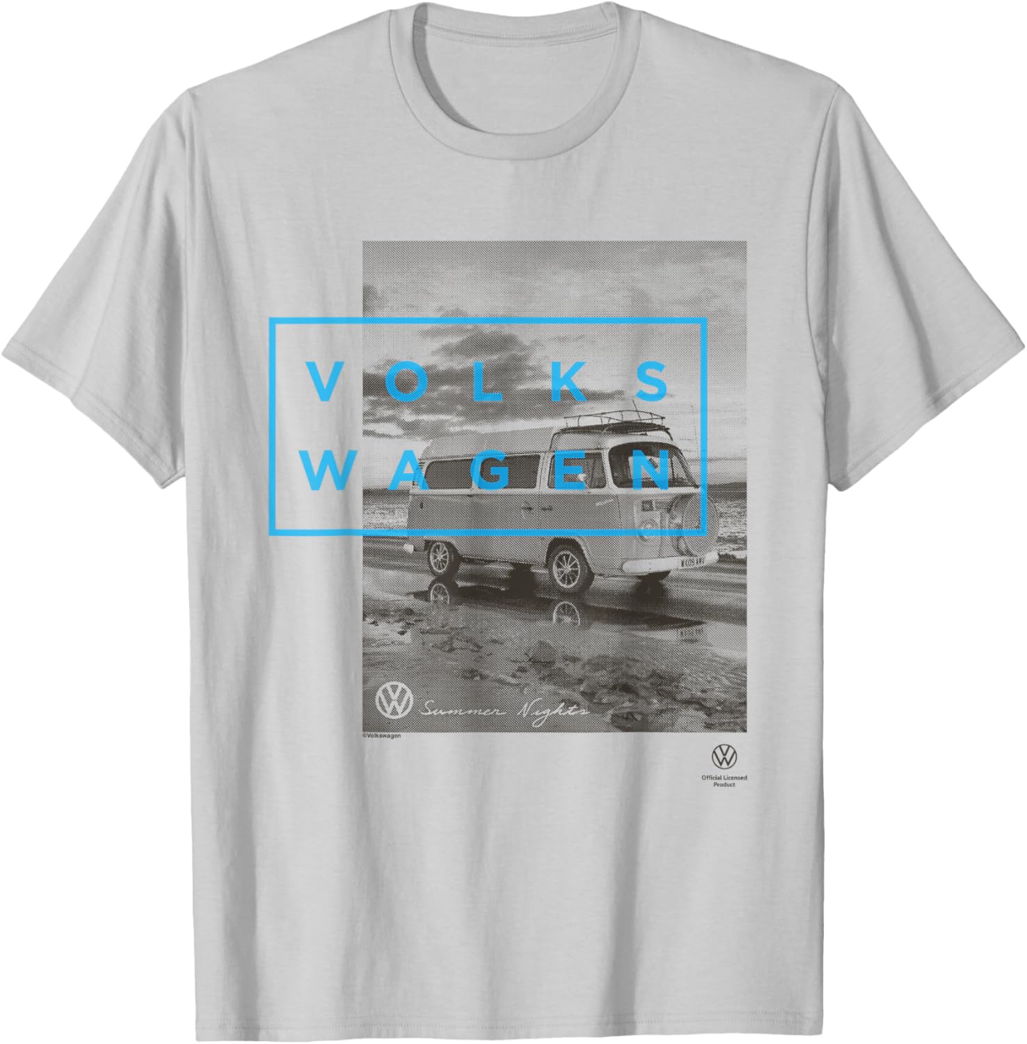 Volkswagen Campervan Beach Summer Nights T-Shirt for Fun Summer Style - 2