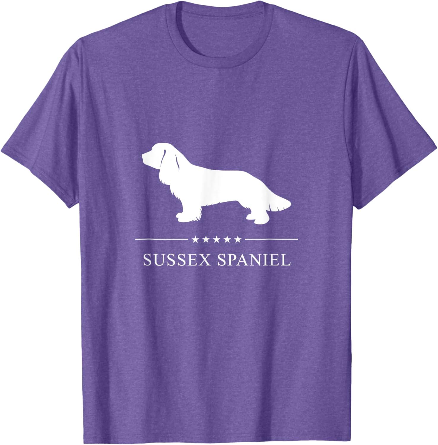 Stylish Sussex Spaniel Silhouette T-Shirt for Dog Lovers - Unisex Design - 9