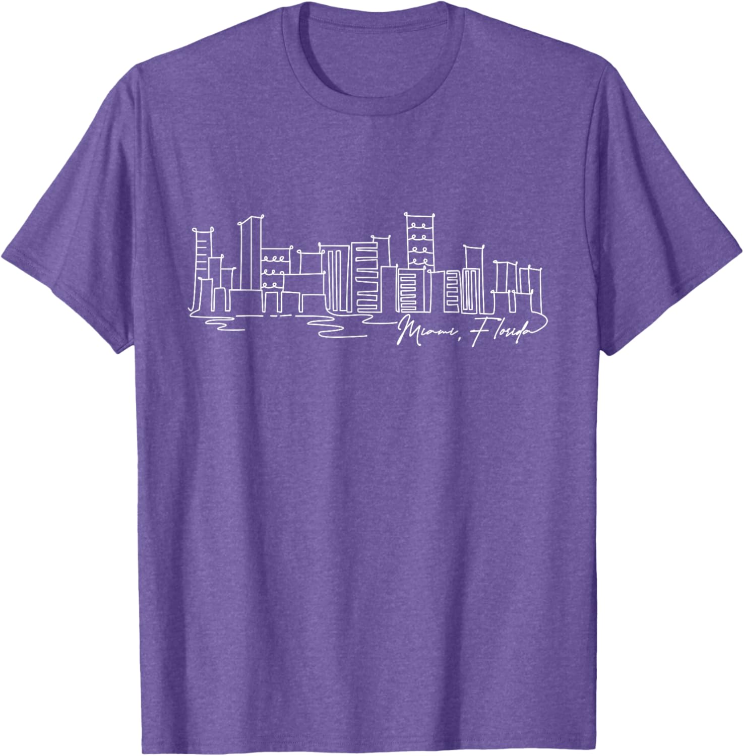 Signature Miami City Skyline T-Shirt Florida Souvenir Gift for Everyone - 11