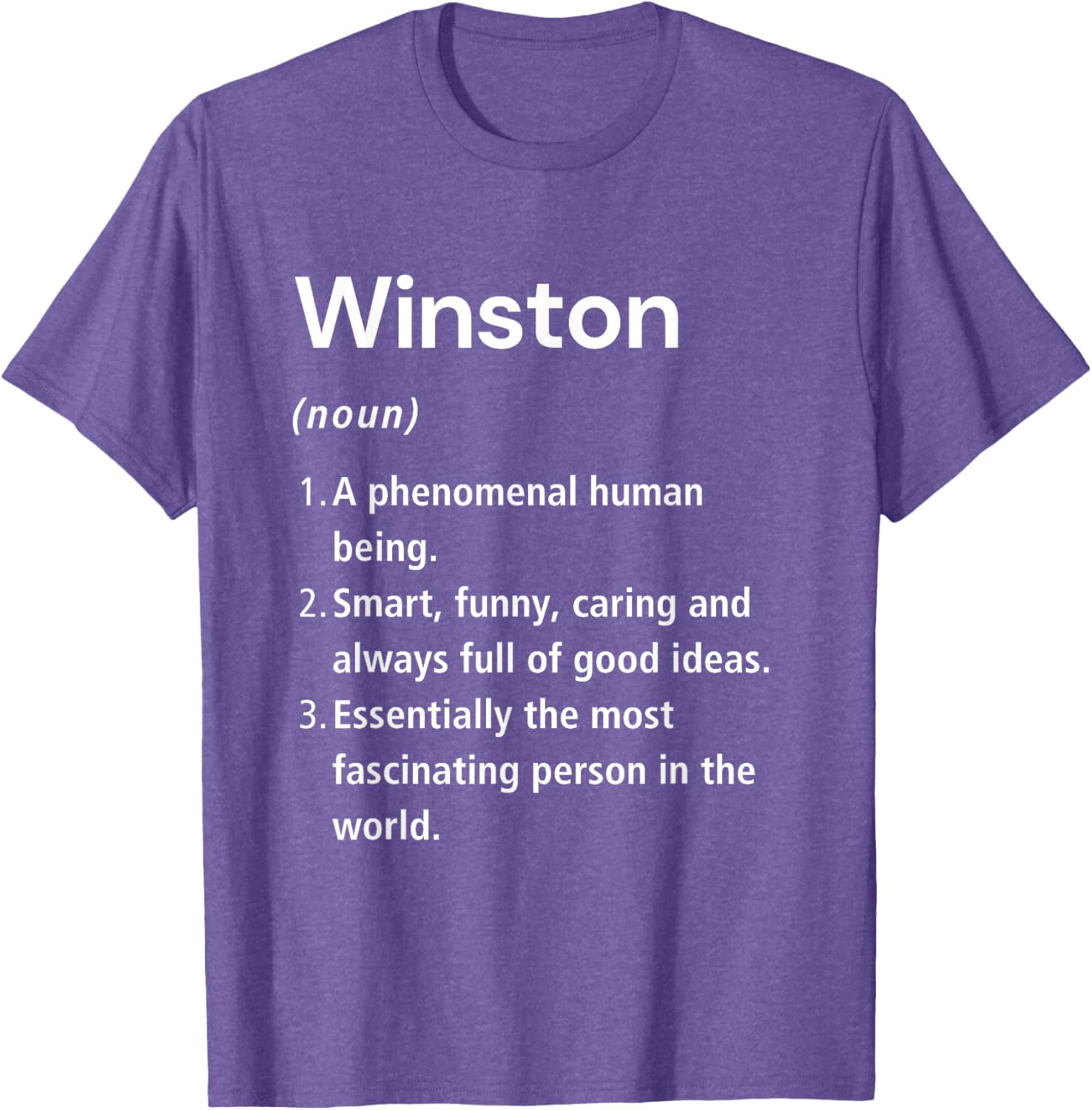Winston Name Definition Funny Dictionary T-Shirt for Humorous Style - 15