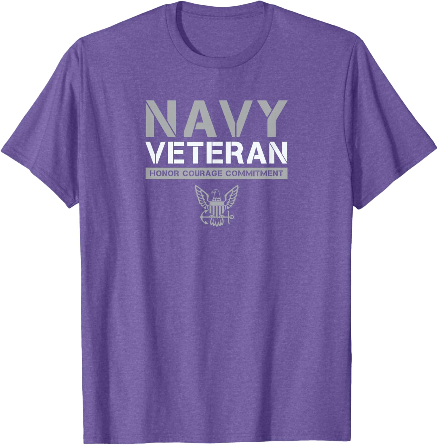 US Navy Veteran Honor Courage Commitment T-Shirt - Stylish Military Apparel - 6