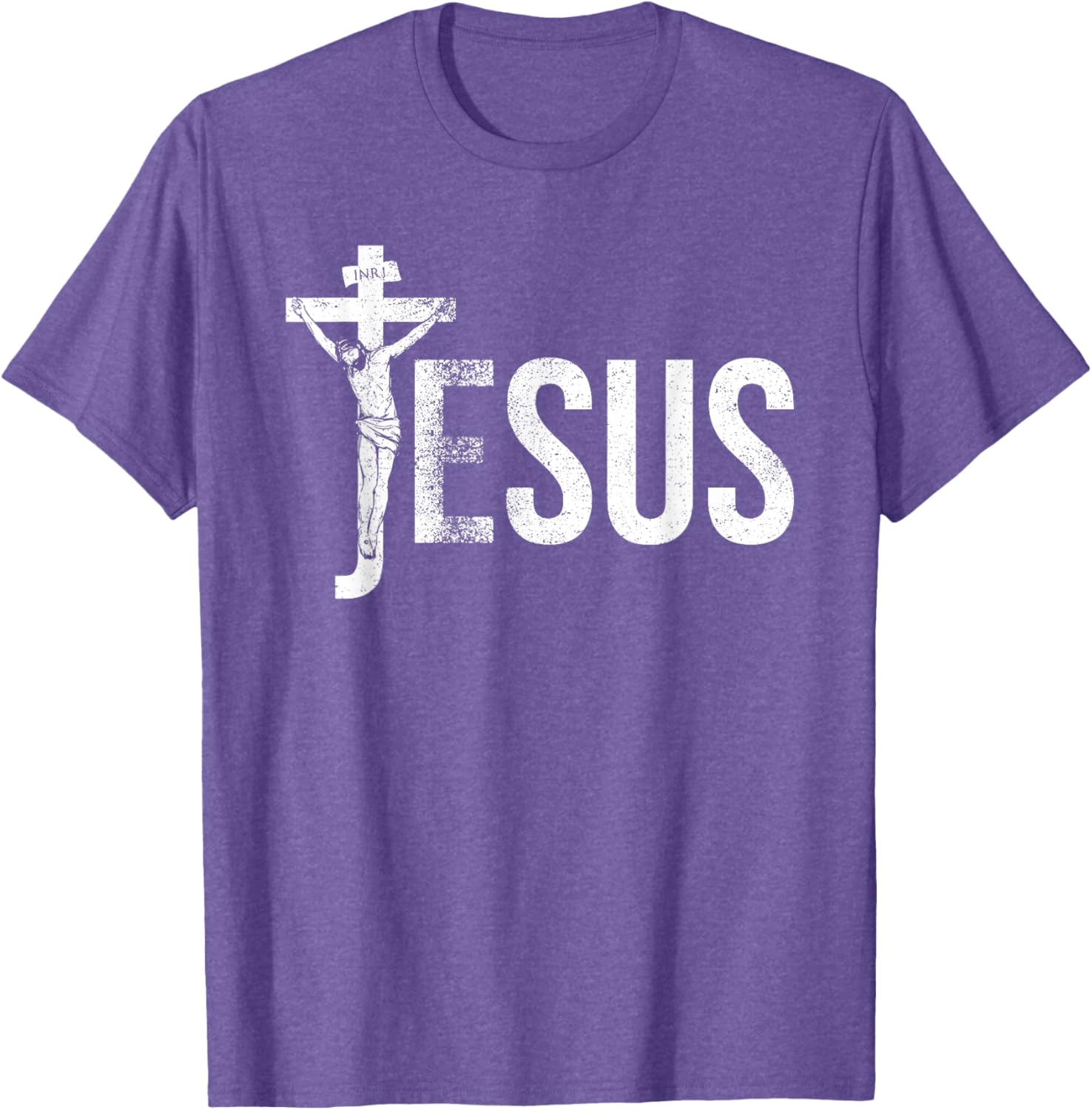 Vintage Jesus Christ Crucifixion T-Shirt with Crown of Thorns Design - 10