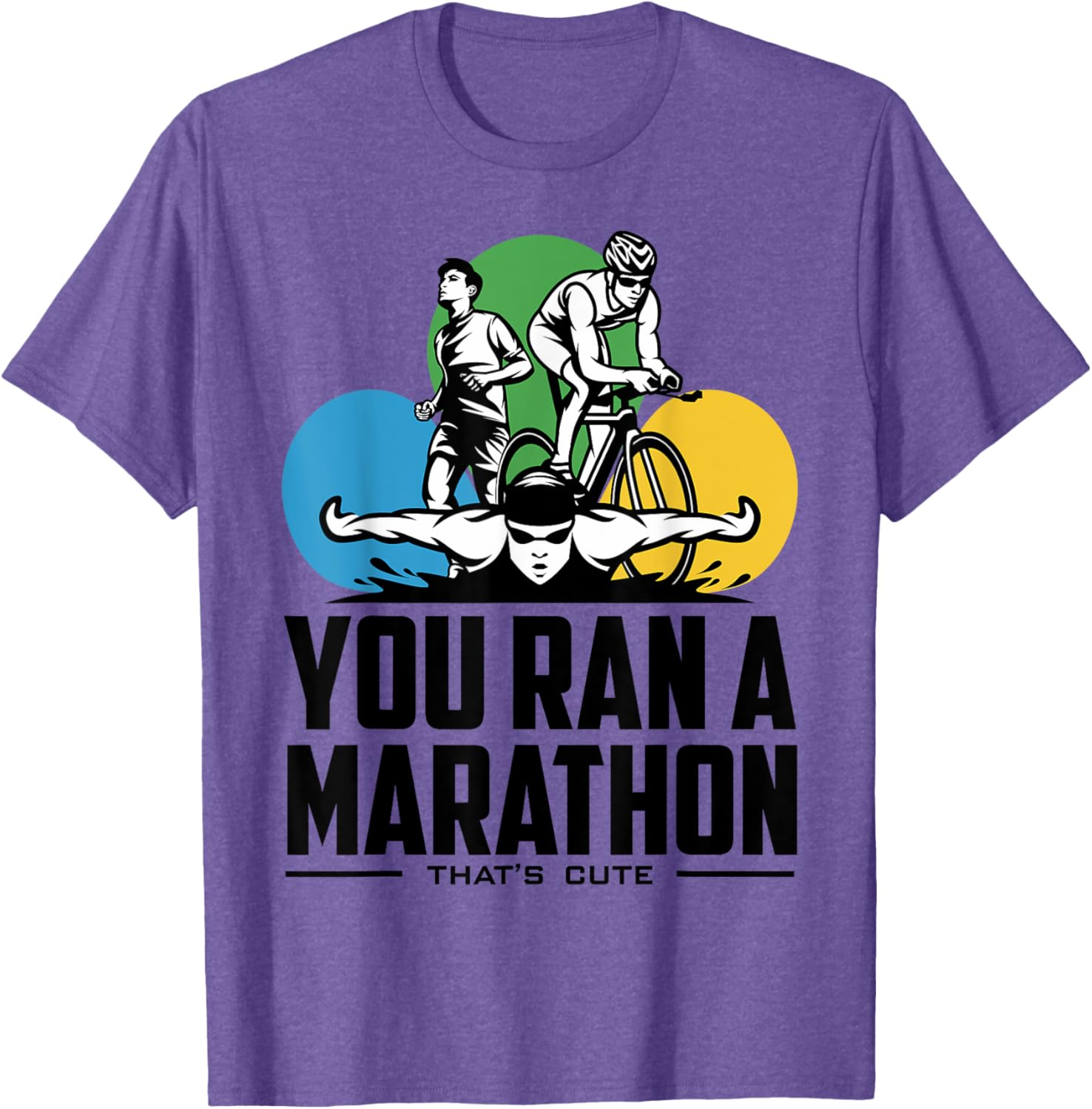 Triathlon Marathoners T-Shirt for Proud Runners | Fun Fitness Tee - 21