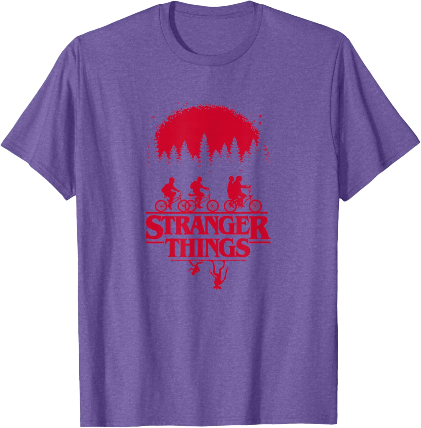 Stranger Things Upside Down Silhouette Group Shot T-Shirt for Fans - 3
