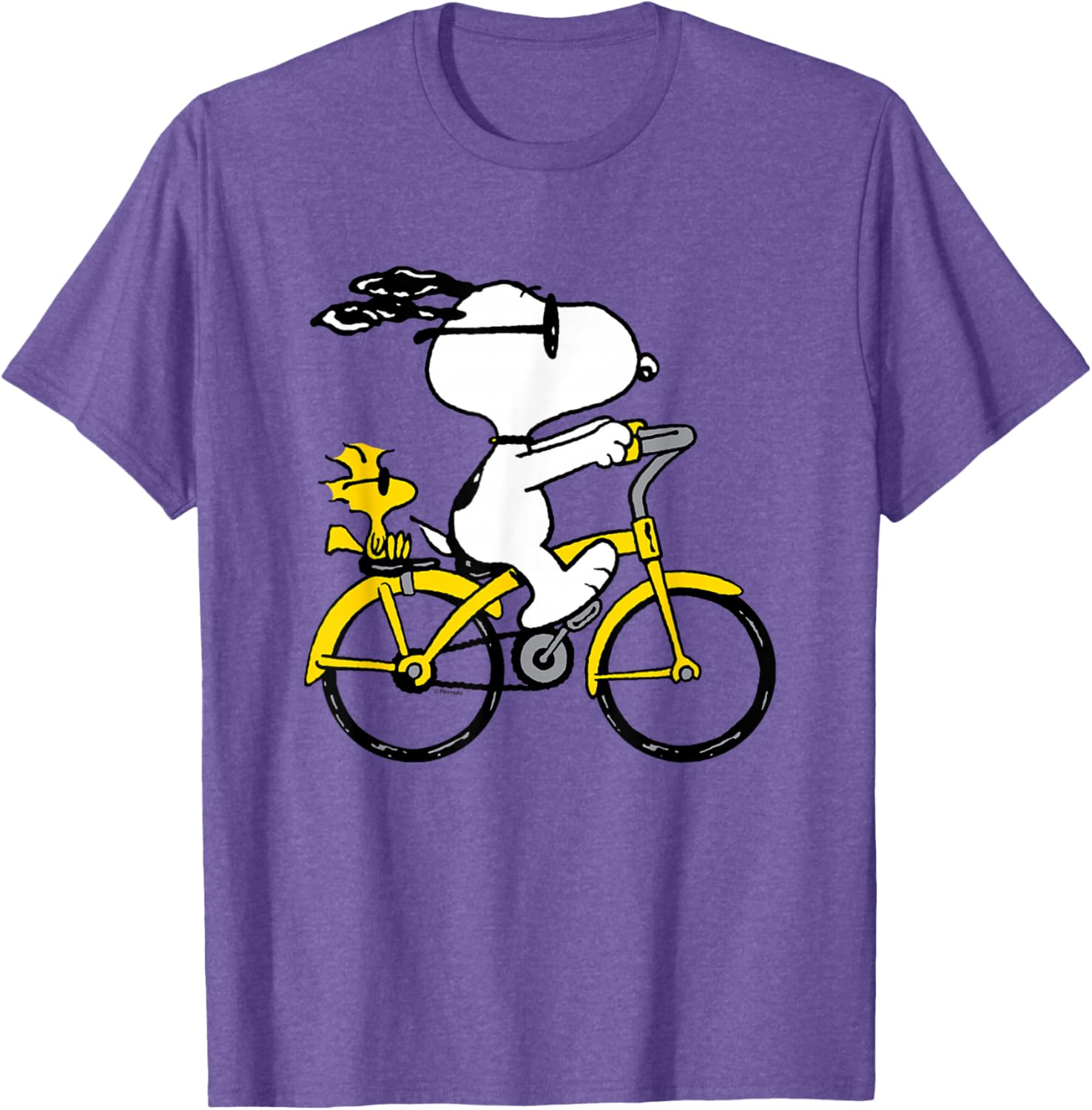 Snoopy and Woodstock Bike Ride T-Shirt for Fun Casual Outfits - 2