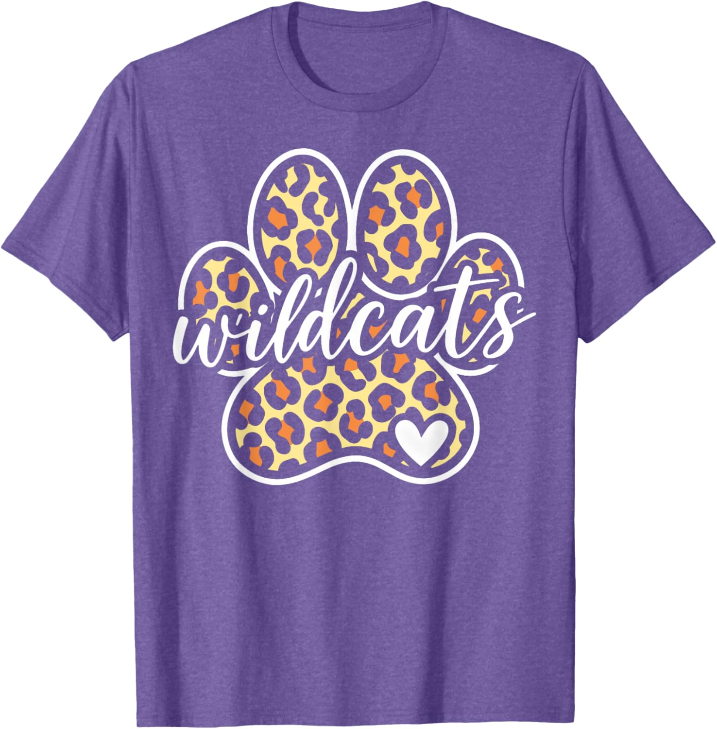 Wildcats Heart Vintage T-Shirt for Men, Women, Kids - Cool Graphic Tee - 5