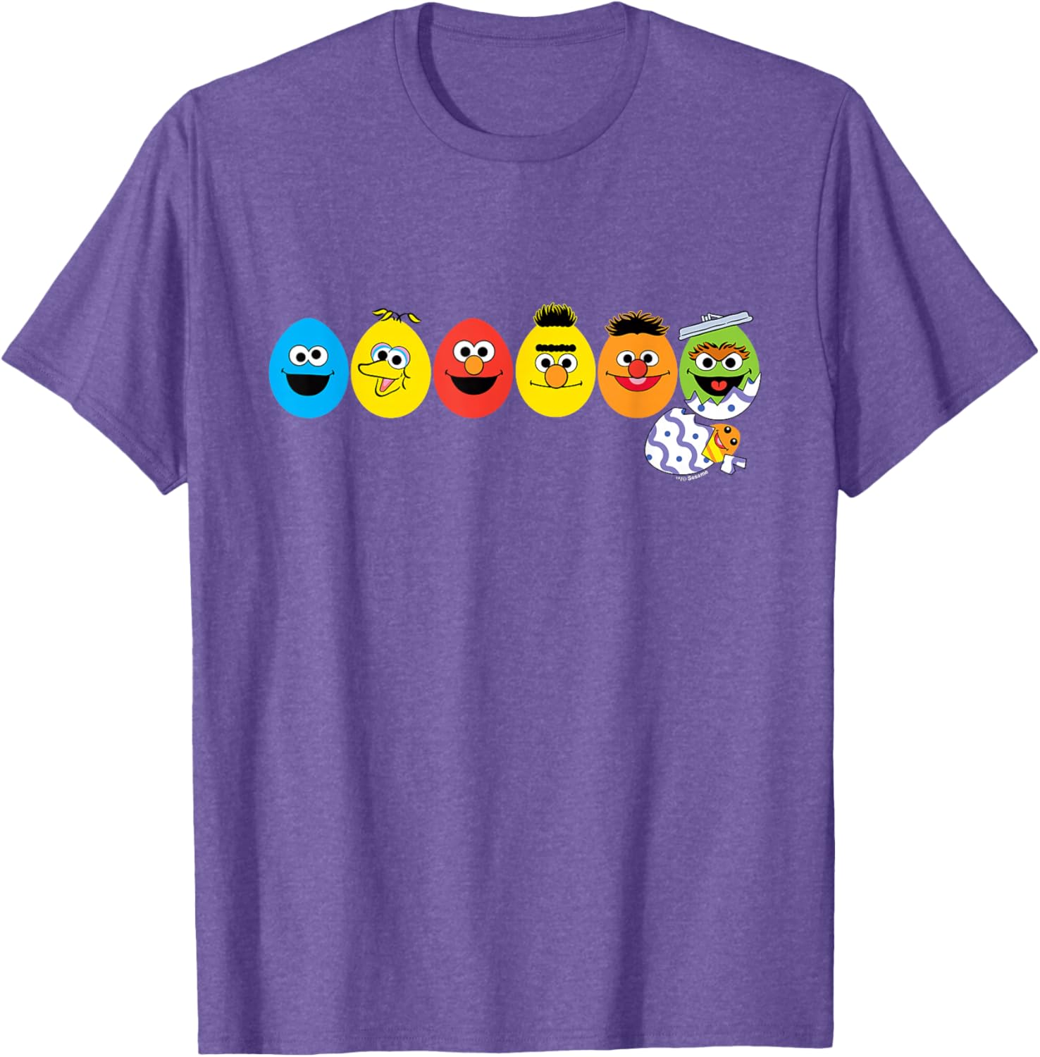Sesame Street Easter Eggs Characters T-Shirt for Kids and Adults - 2