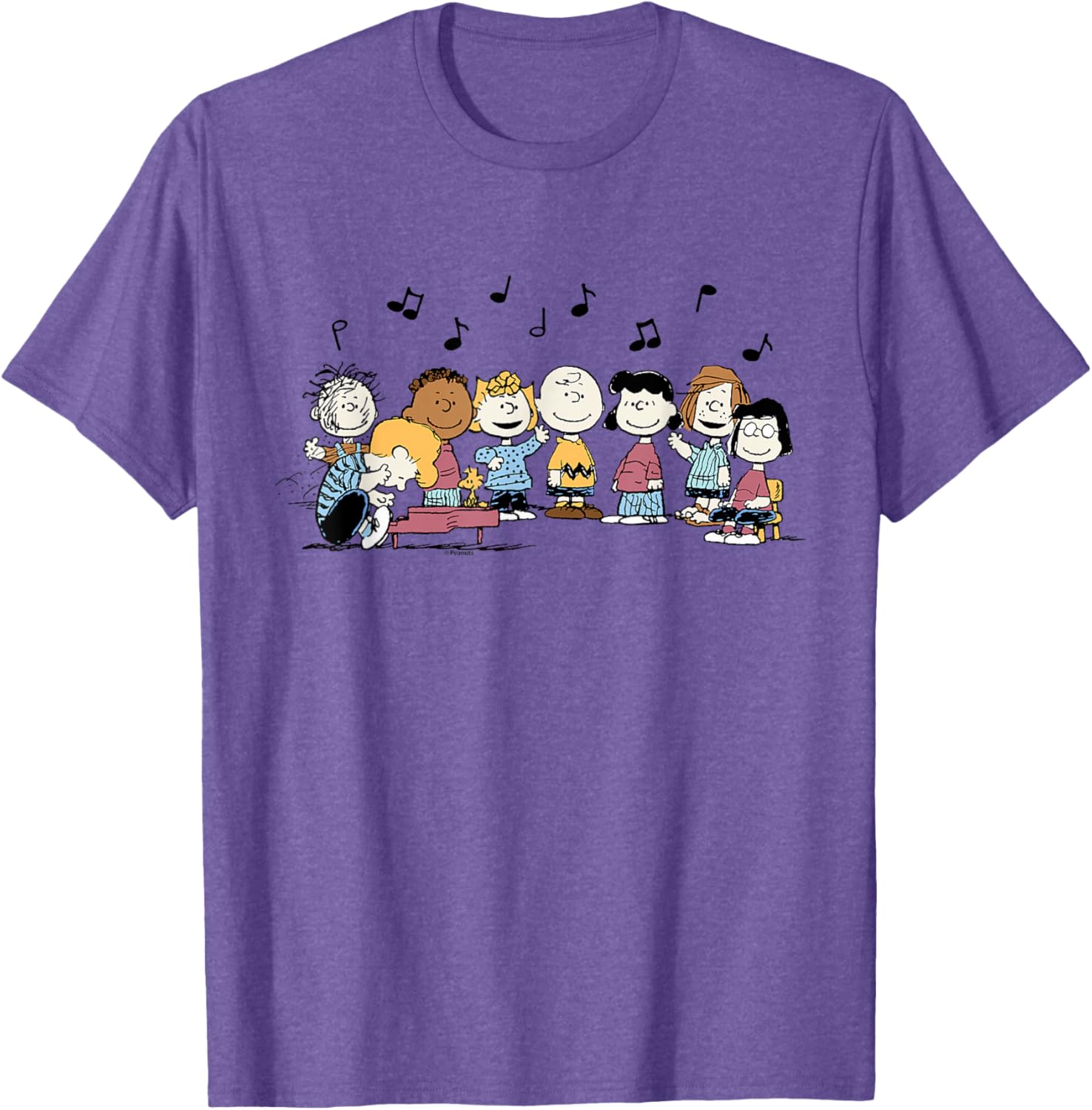 Peanuts Character Music T-Shirt featuring Charlie Brown and Friends - 8
